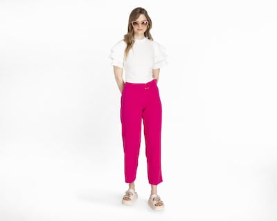 Foto 2 | Pantalón de Vestir Sahara Rosa