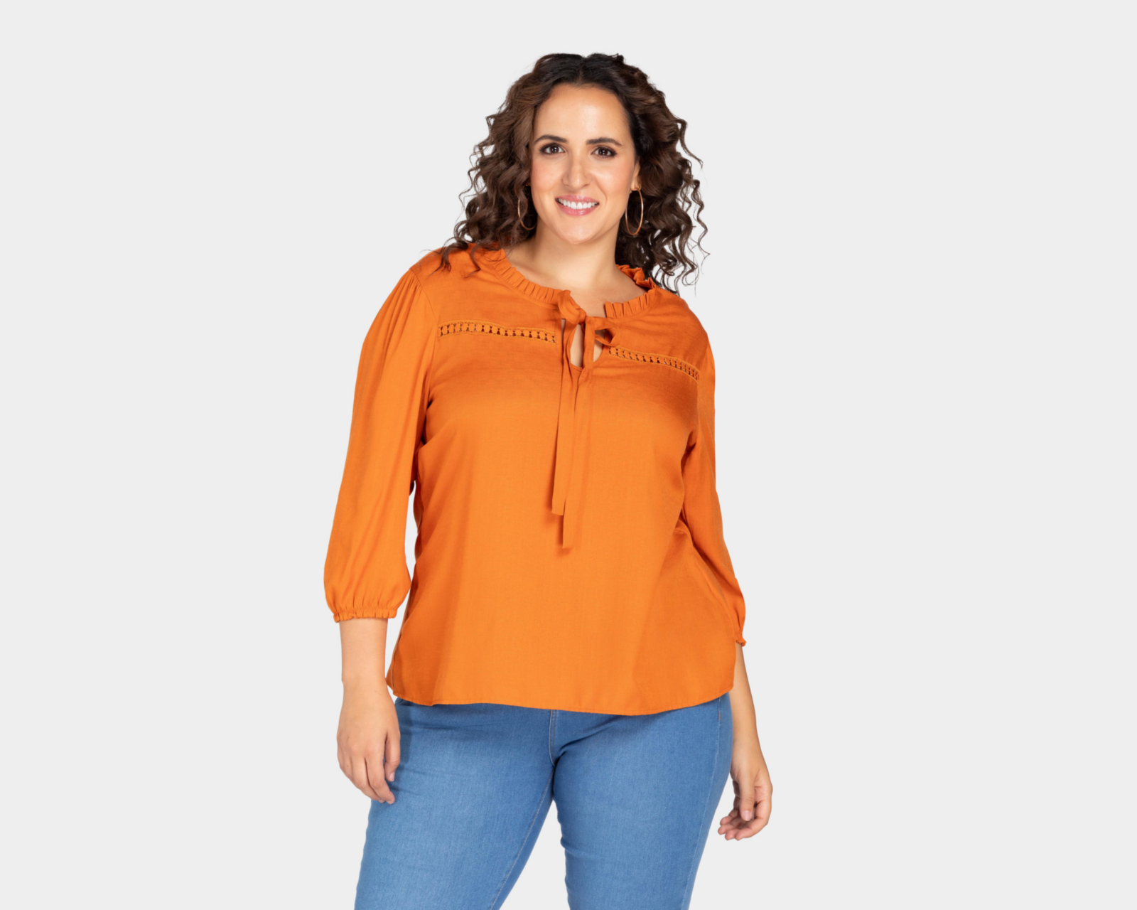 Blusa Sahara Manga 3/4 Chedrón