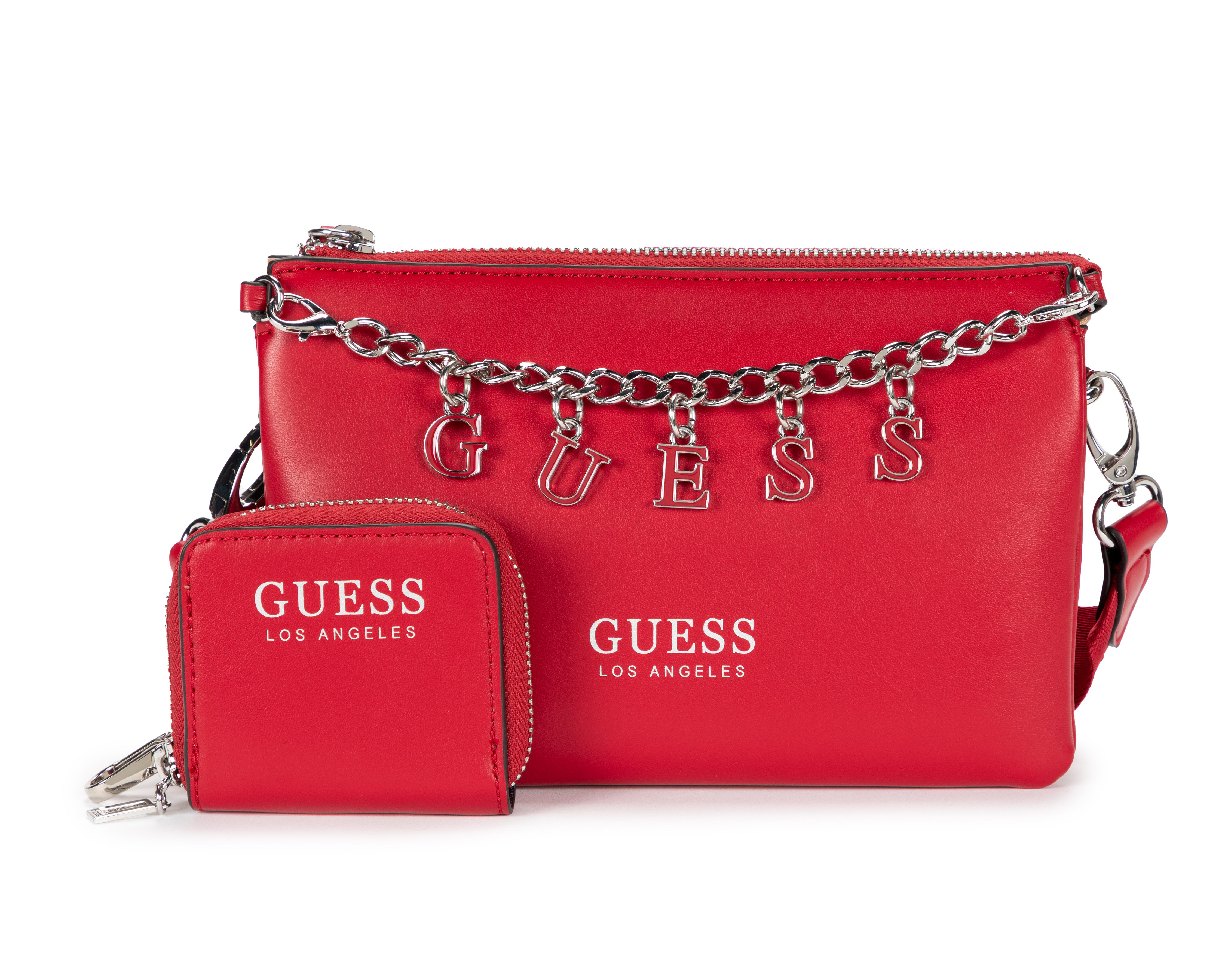 Foto 1 | Bolsa Cruzada Guess Amarantha con Monedero