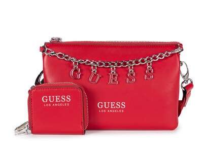 Foto 1 | Bolsa Cruzada Guess Amarantha con Monedero