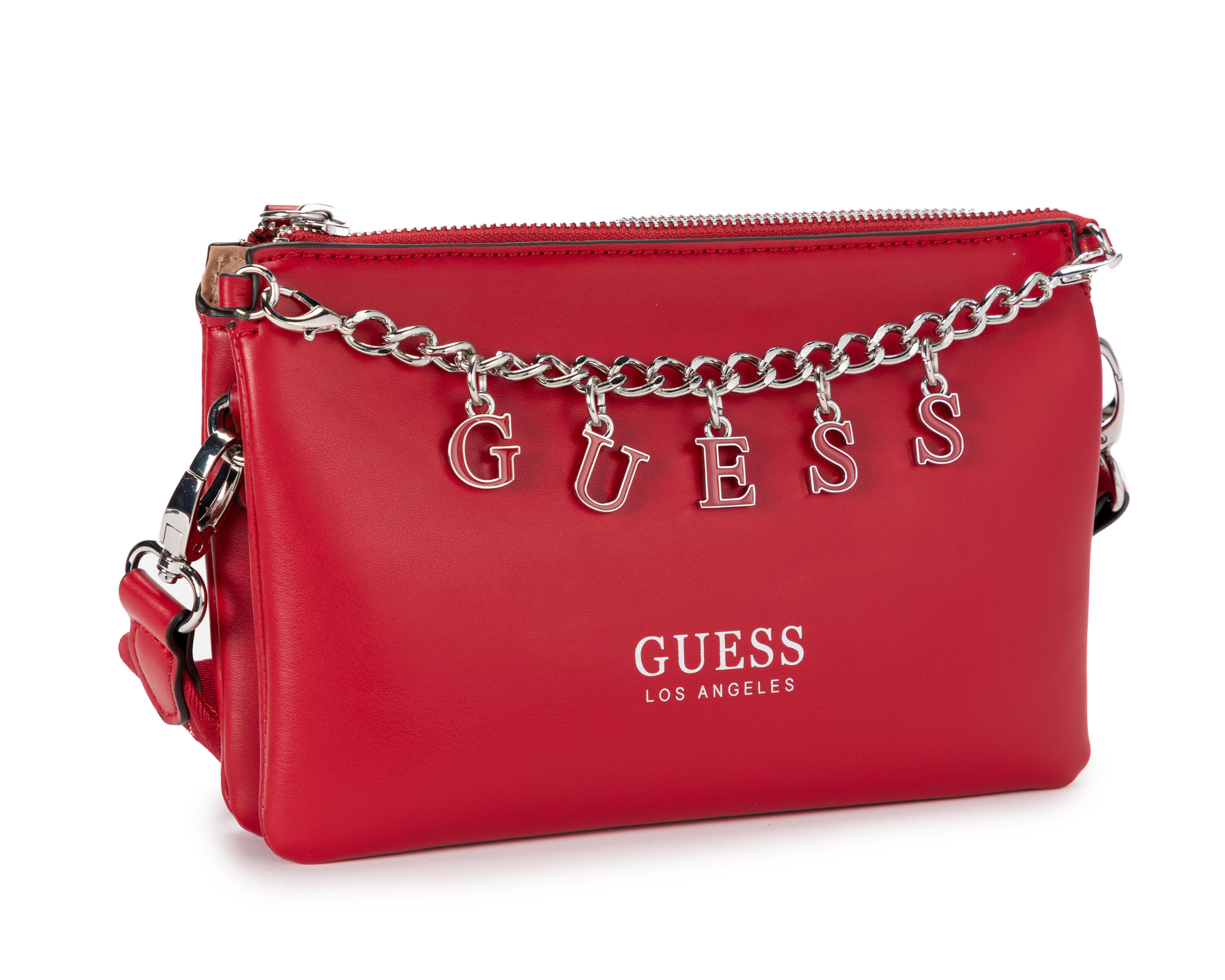 Foto 4 pulgar | Bolsa Cruzada Guess Amarantha con Monedero