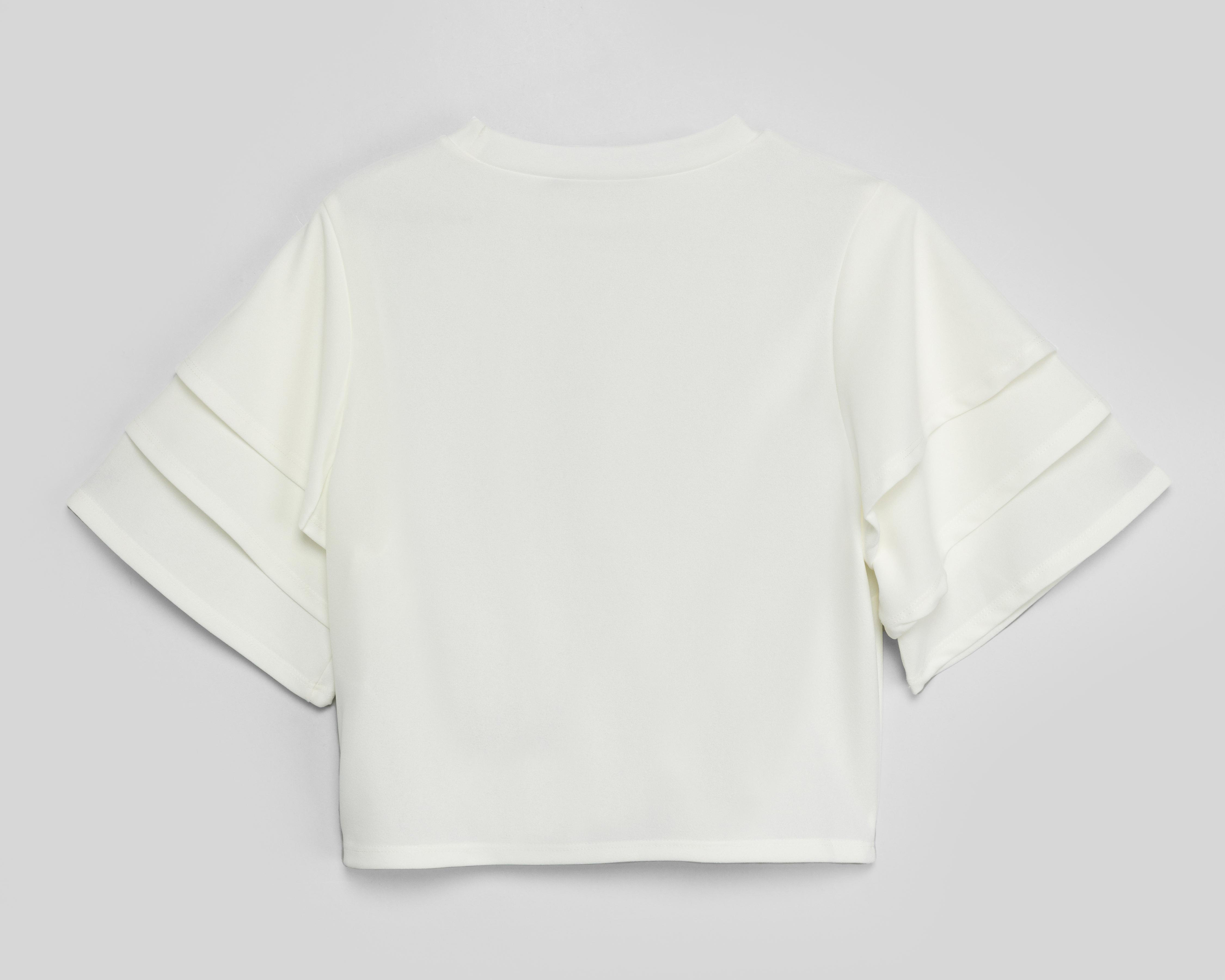 Foto 3 pulgar | Blusa Jennifer Lopez Manga Corta para Mujer