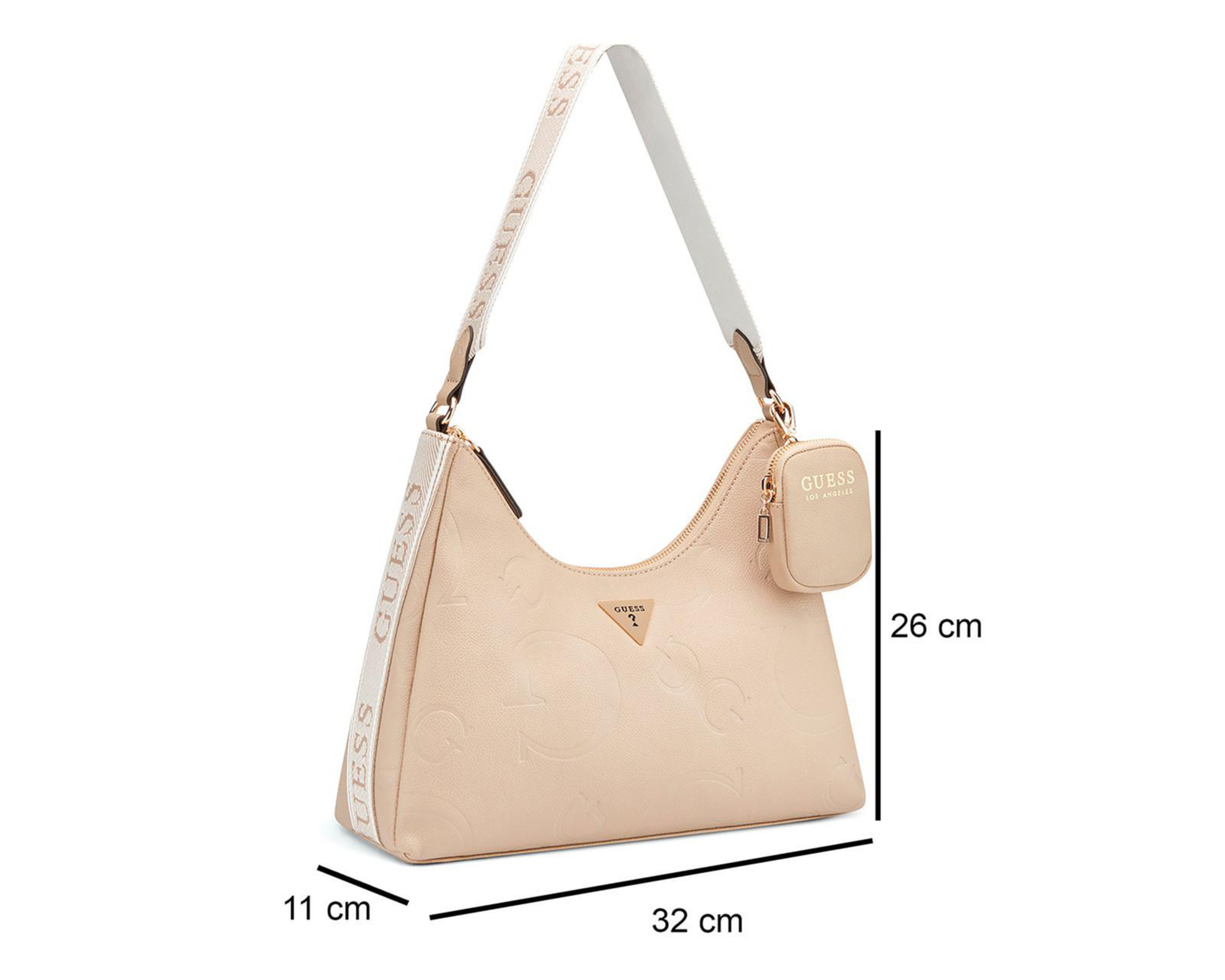 Foto 6 pulgar | Bolsa de Hombro Guess