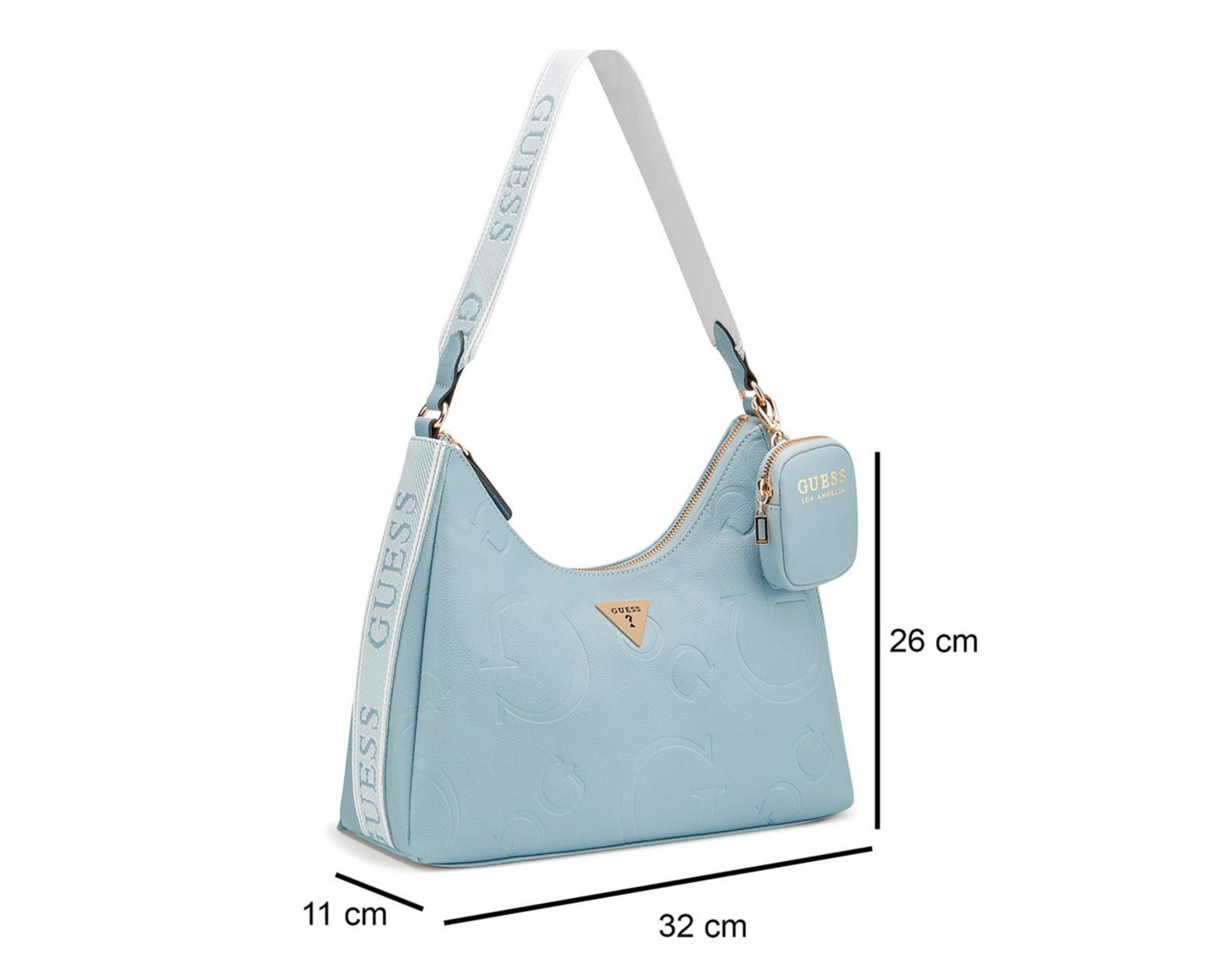 Foto 6 pulgar | Bolsa de Hombro Guess