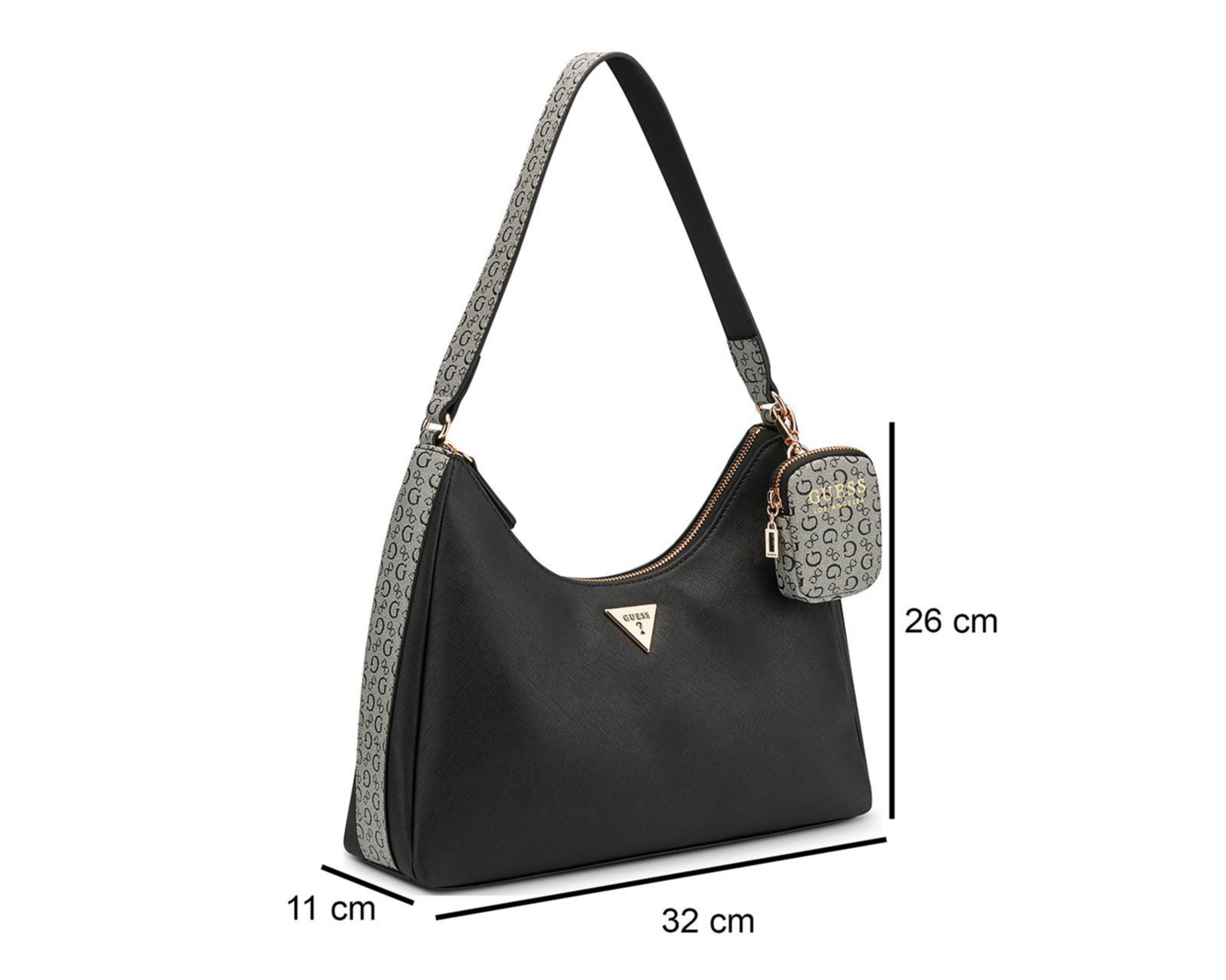 Foto 6 pulgar | Bolsa de Hombro Guess