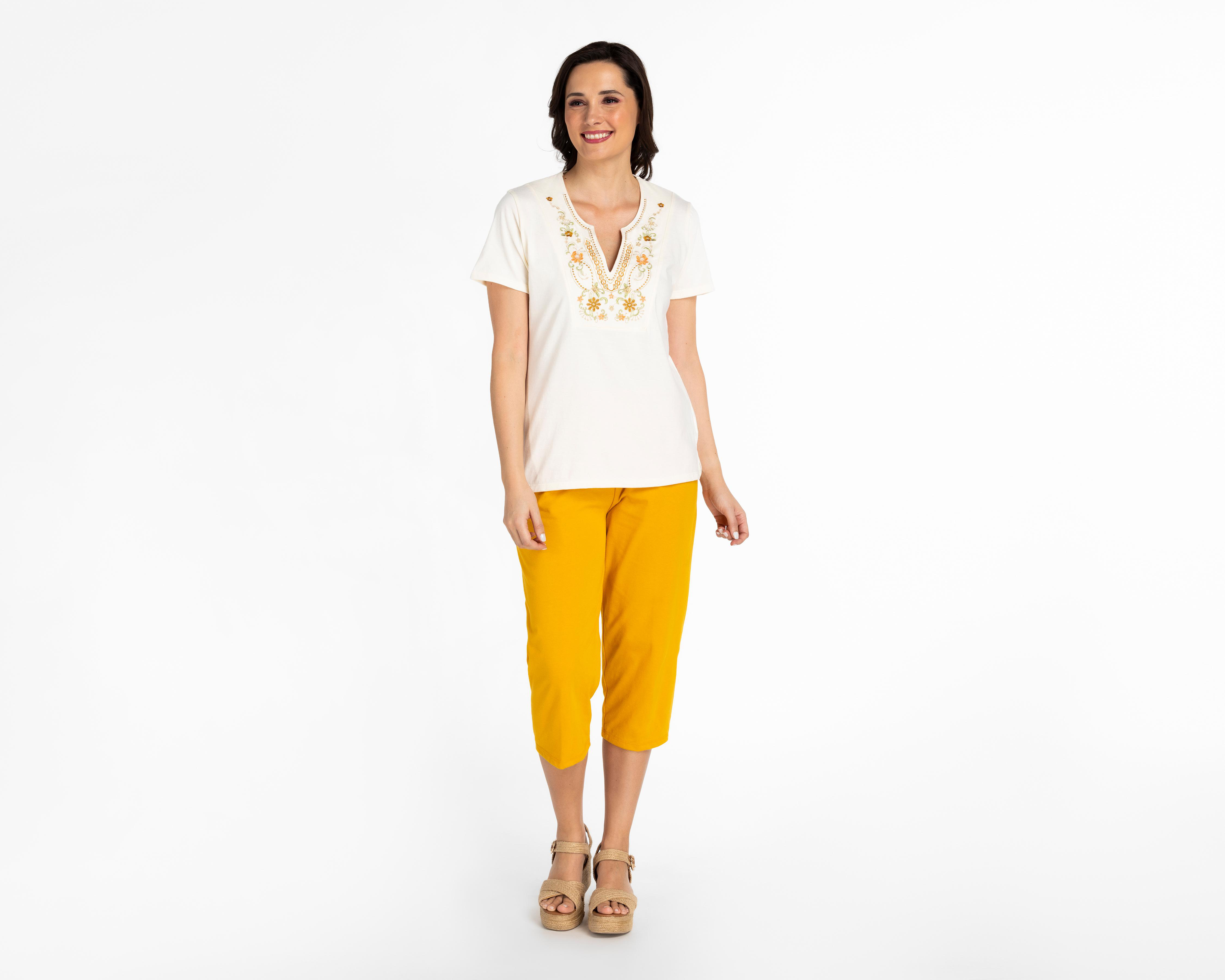 Playera y Capri Lady Sun Cuello Redondo