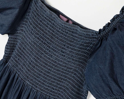 Foto 9 | Vestido de Maternidad Mamá Bella Azul Manga Corta