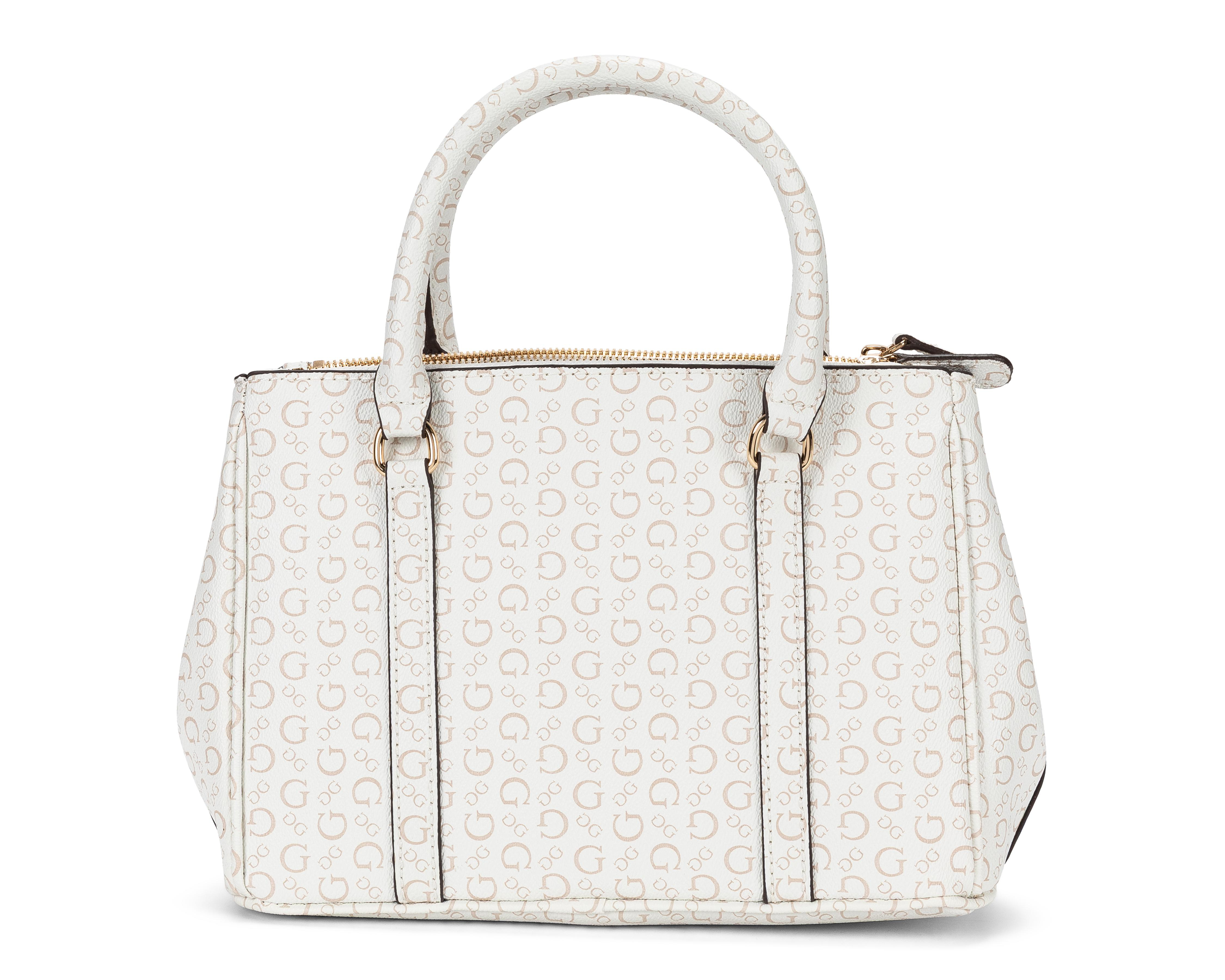 Foto 4 pulgar | Bolsa de Mano Guess Saffron Satchel con Colgante