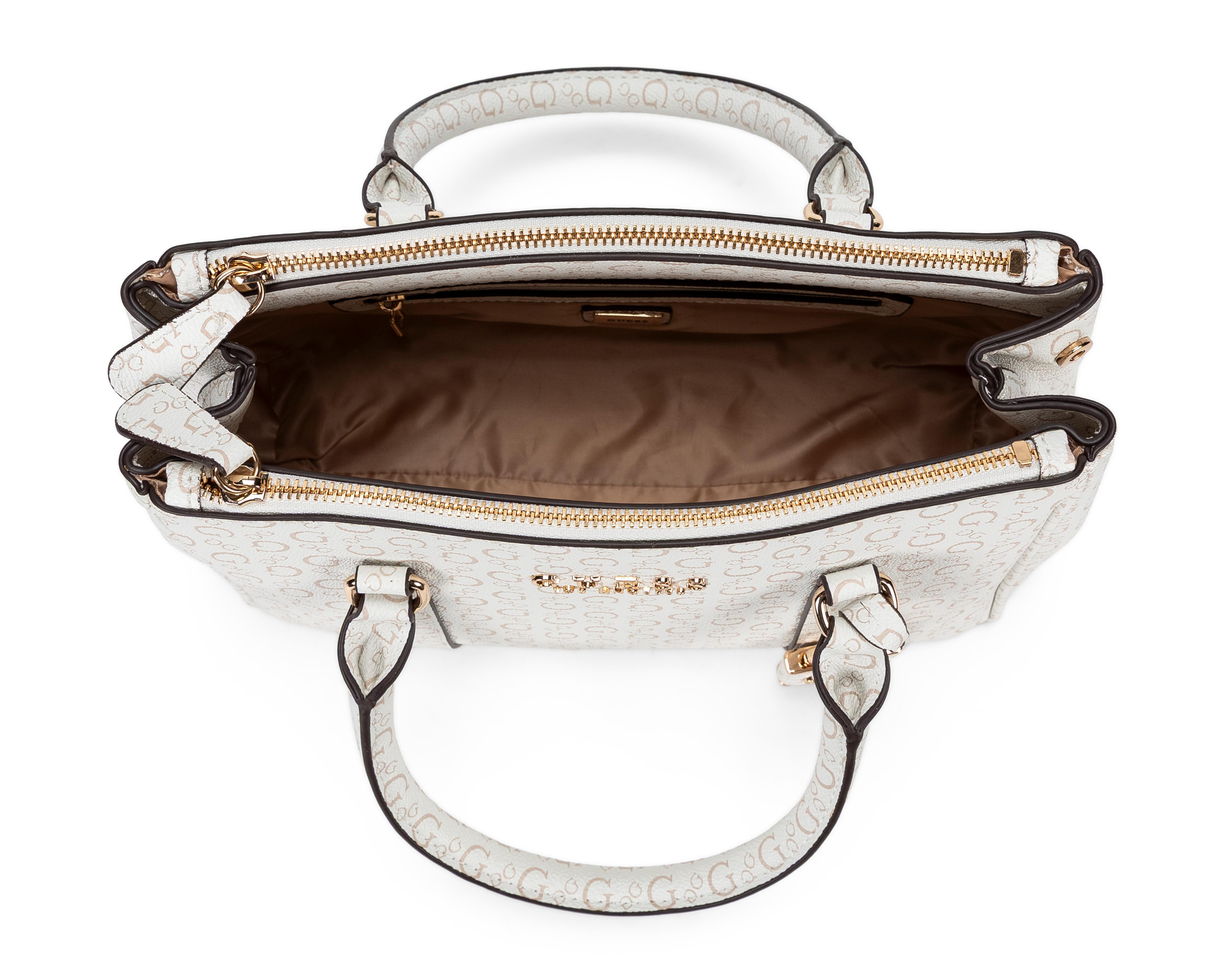 Foto 5 pulgar | Bolsa de Mano Guess Saffron Satchel con Colgante
