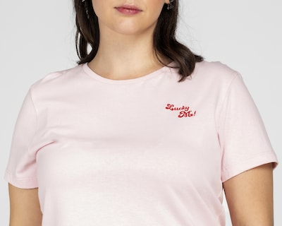 Foto 4 | Playera Lucky Star Manga Corta Rosa