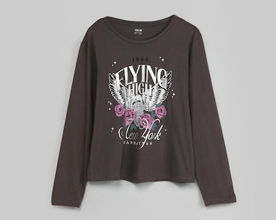 Foto 1 | Playera Lucky Star Cuello Redondo Manga Larga