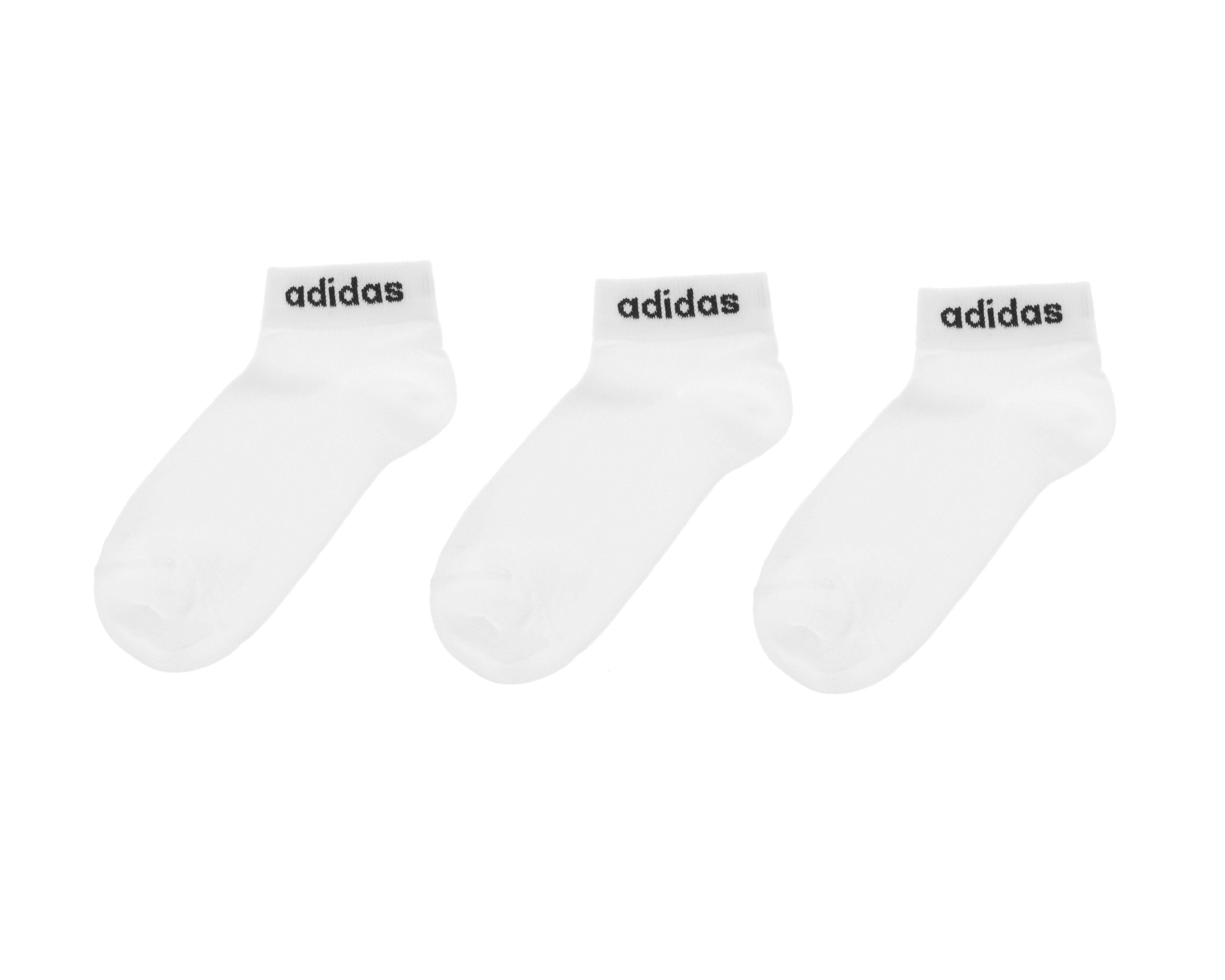 Foto 2 pulgar | Calcetas Cortas Adidas para Mujer 3 Pares