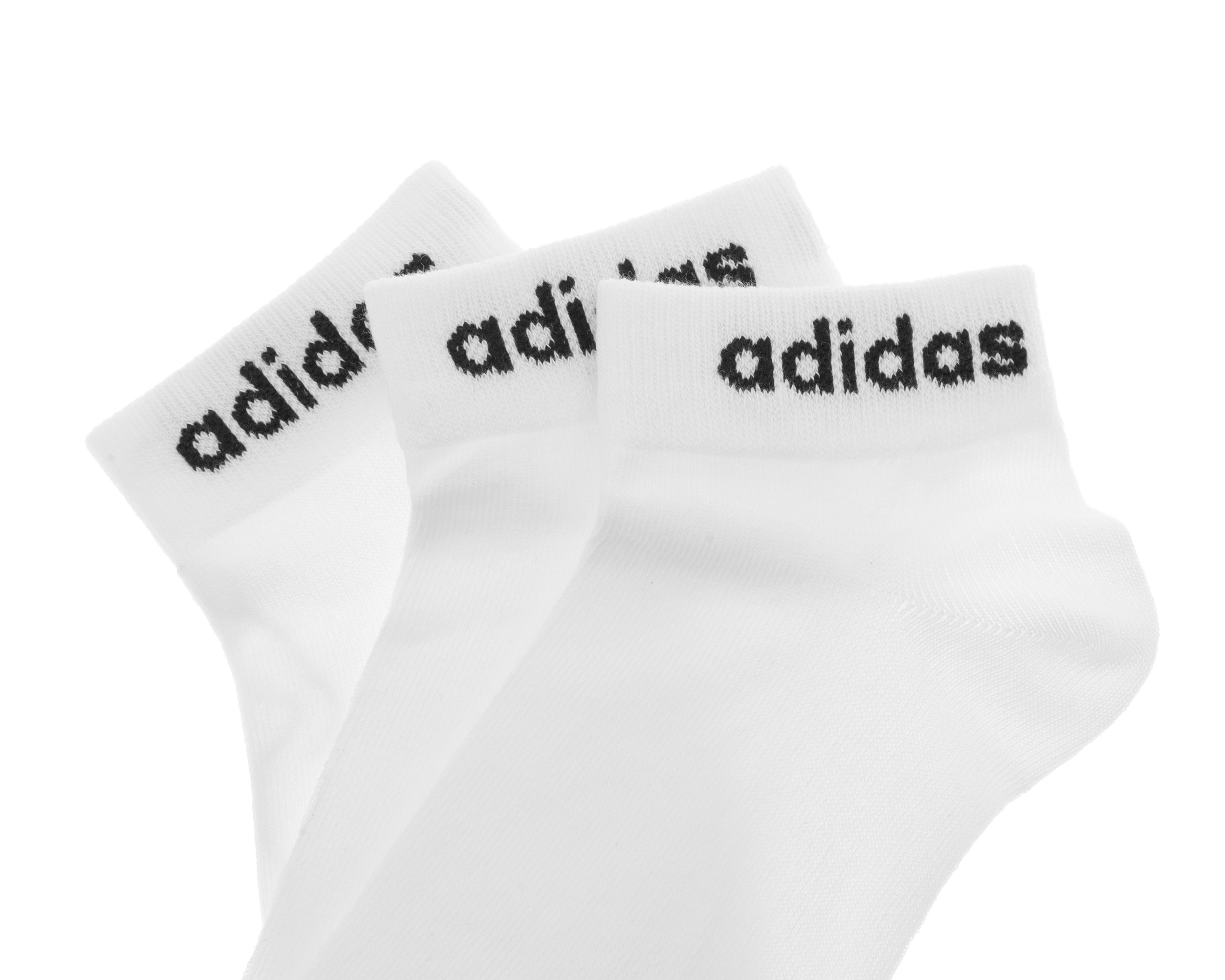 Foto 3 pulgar | Calcetas Cortas Adidas para Mujer 3 Pares