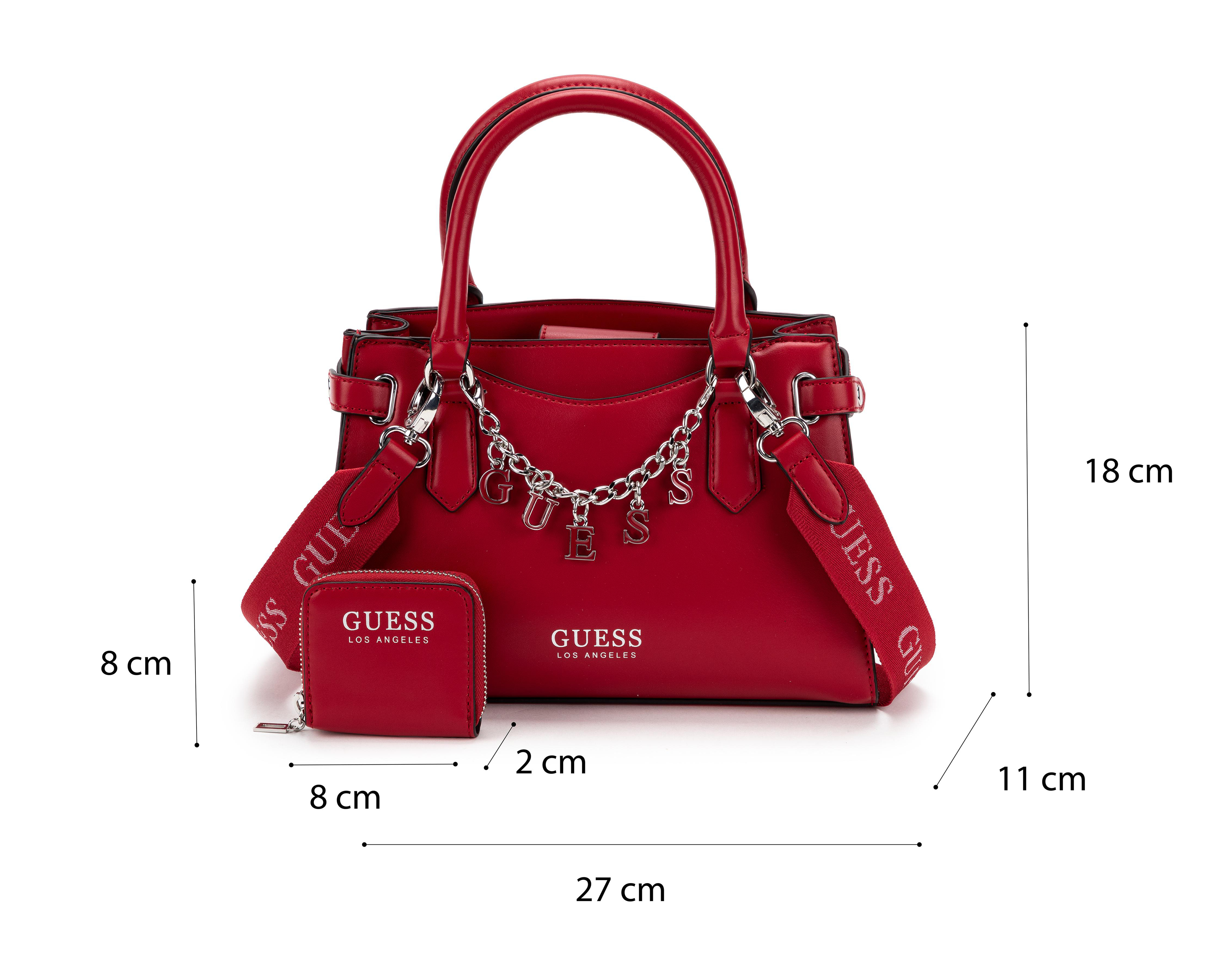 Foto 7 pulgar | Bolsa de Mano Guess Amarantha con Monedero