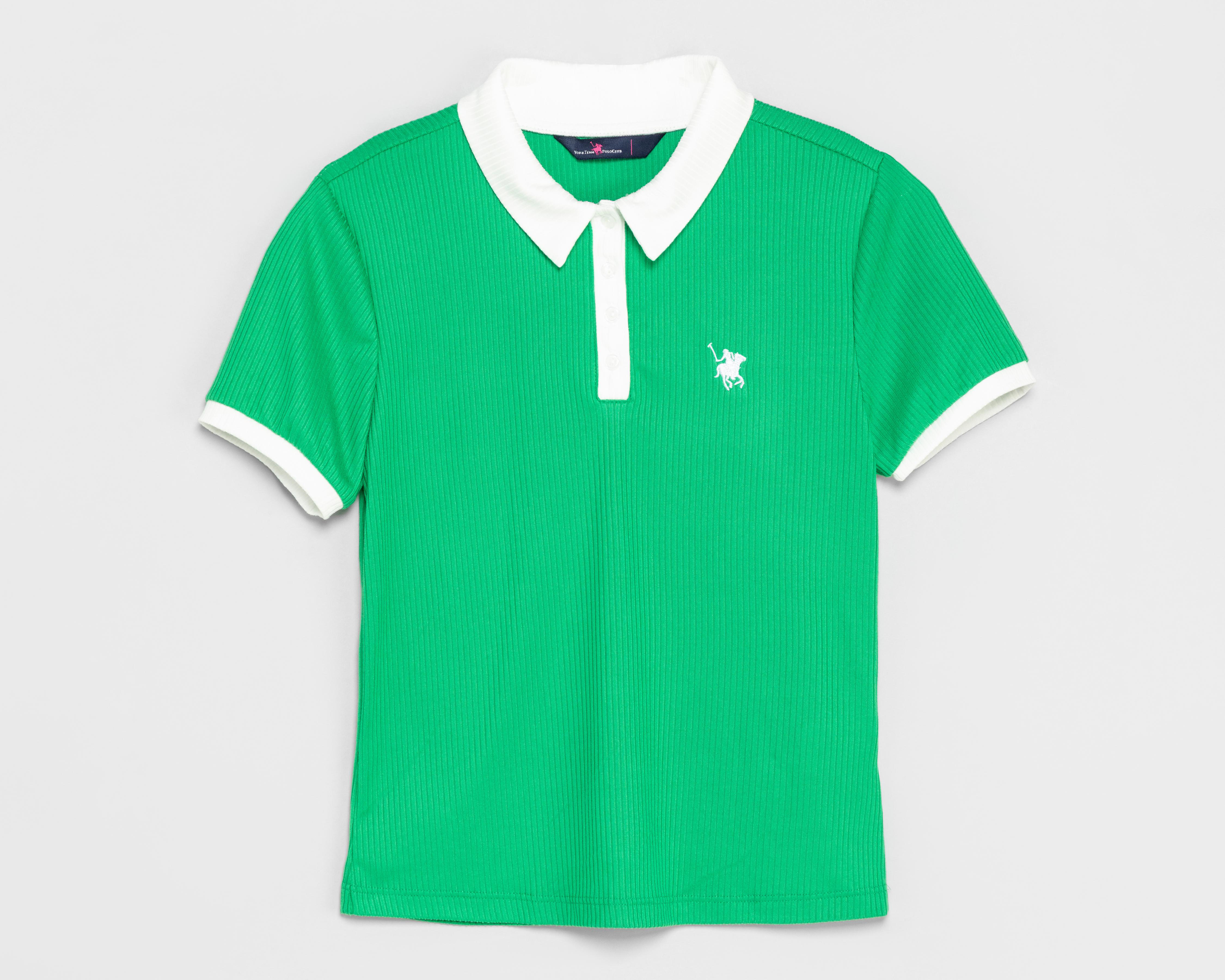 Foto 2 pulgar | Playera Polo York Team Polo Club Manga Corta Verde Juvenil