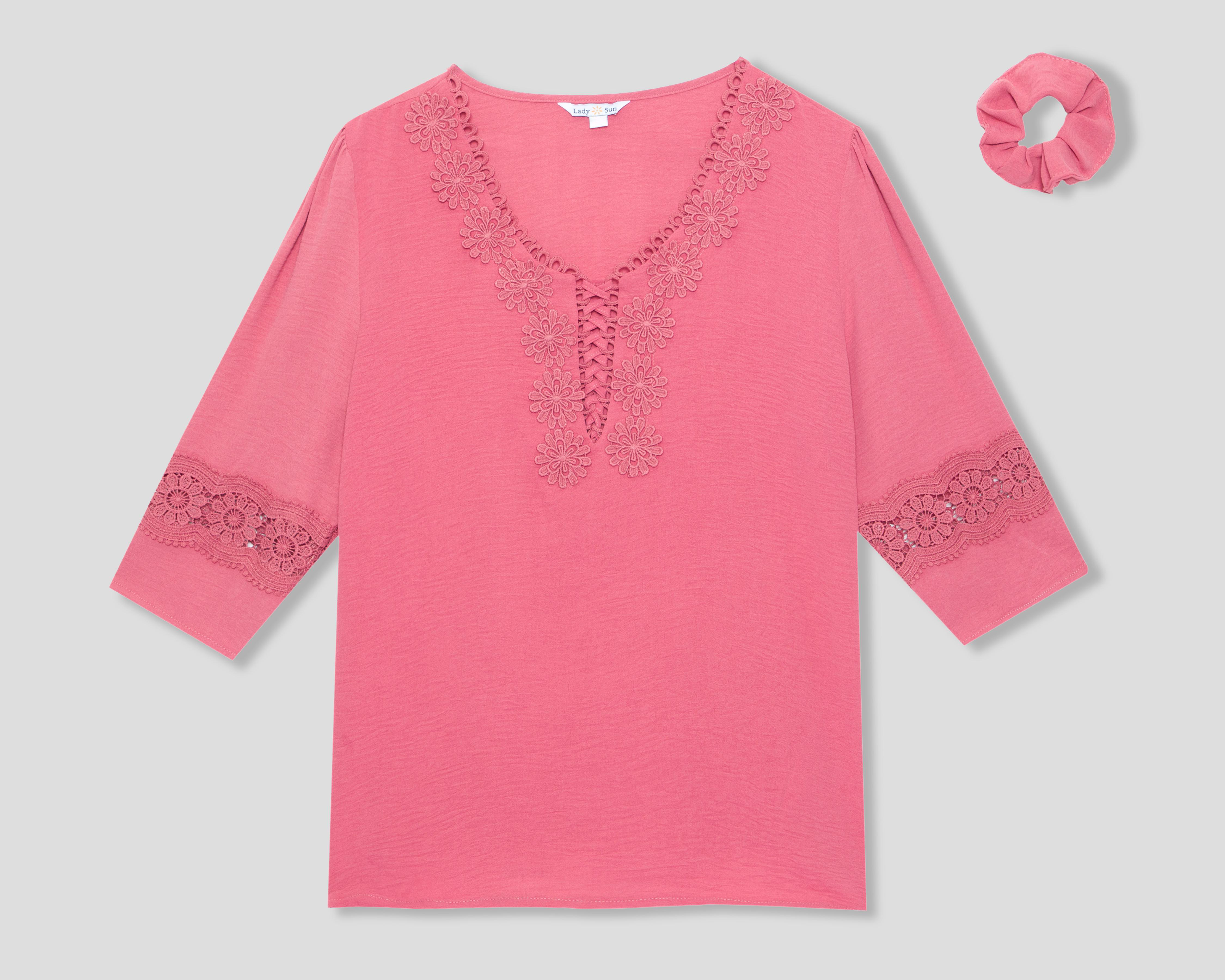 Foto 2 pulgar | Blusa Rosa Lady Sun para Mujer