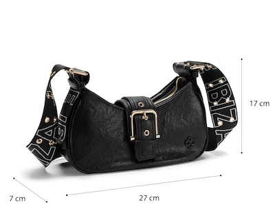 Foto 5 | Bolsa de Hombro Jaime Ibiza JI 2425 Negra