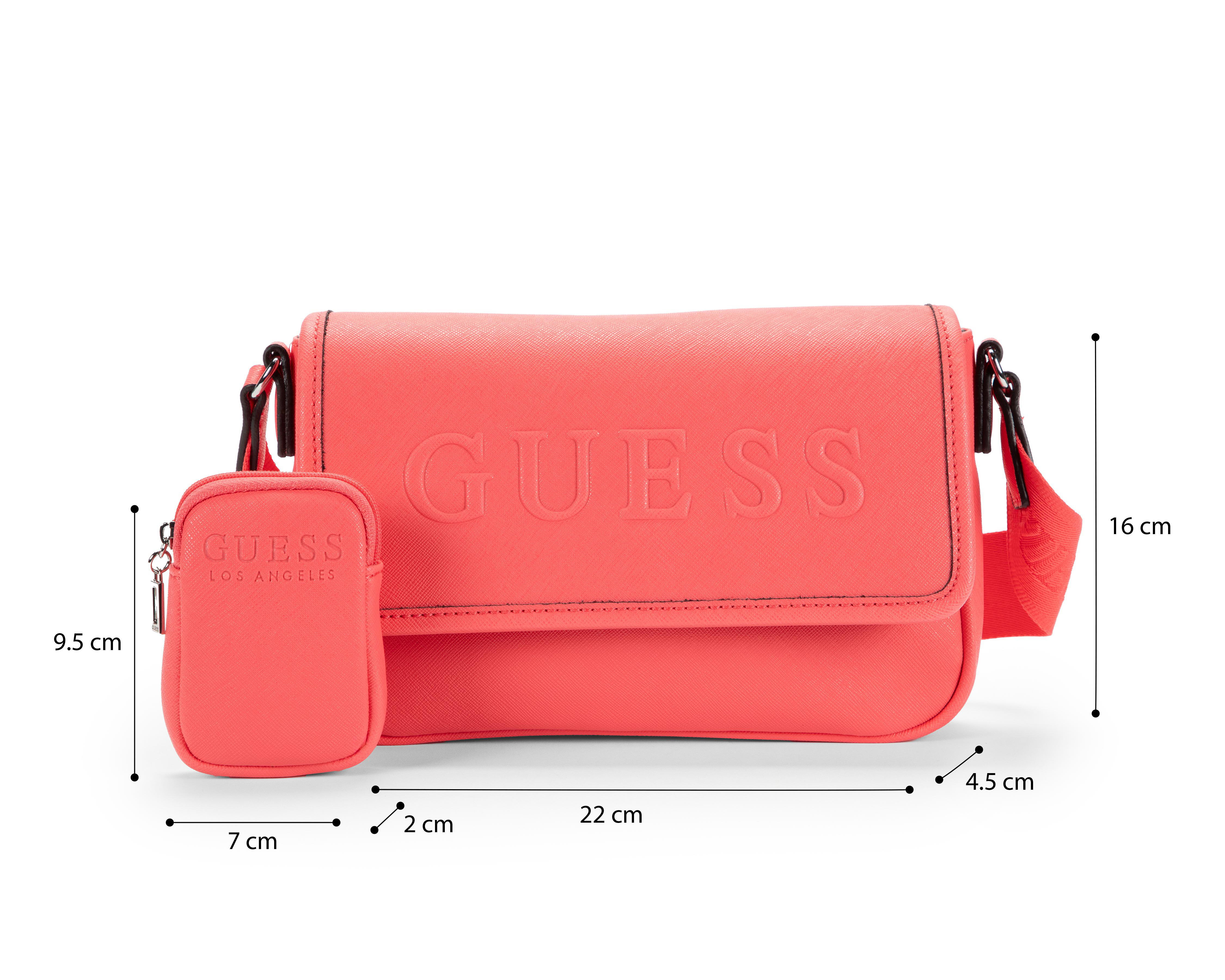 Foto 6 | Bolsa Cruzada Guess con Monedero