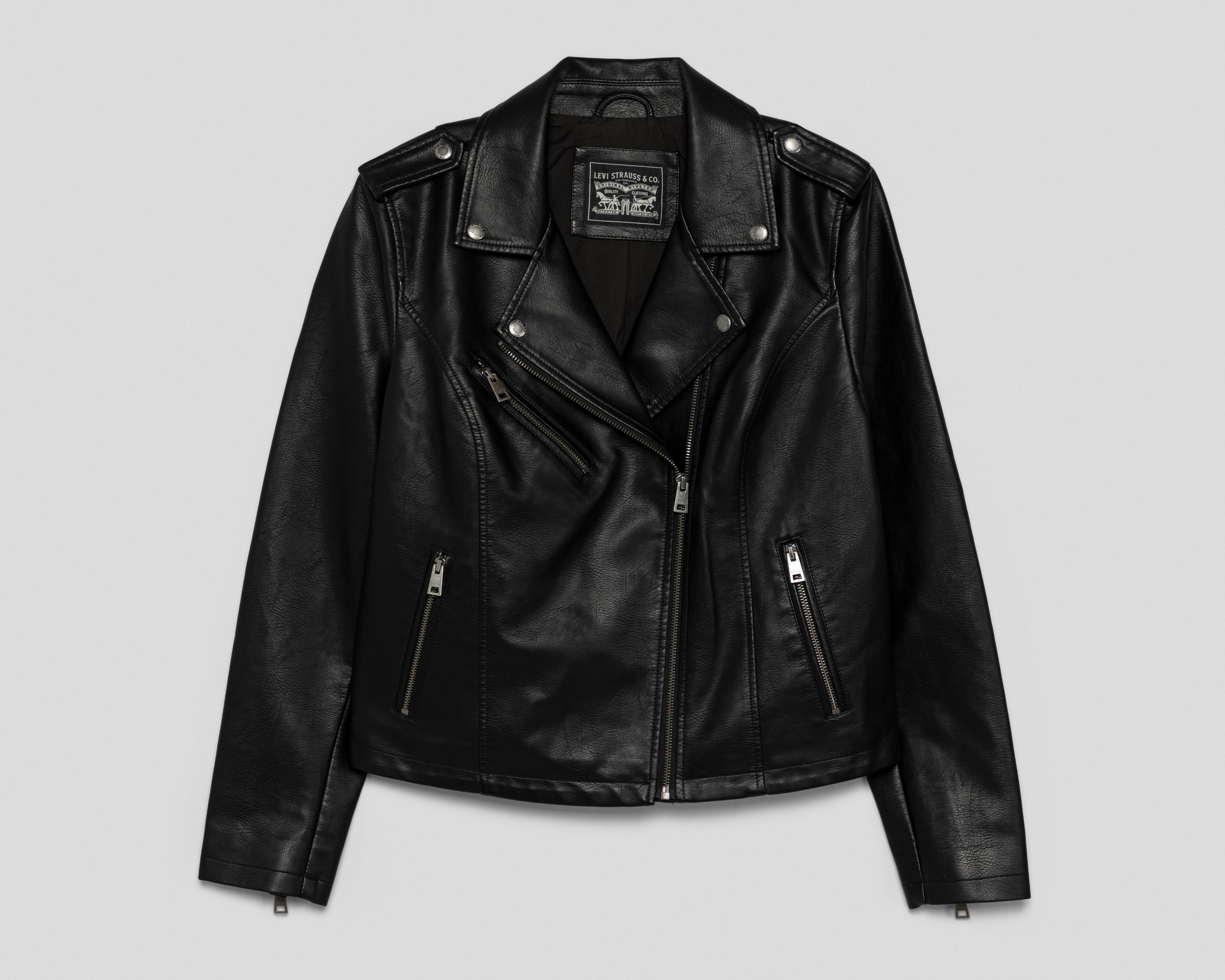 Foto 1 | Chamarra Negra Levi's para Mujer
