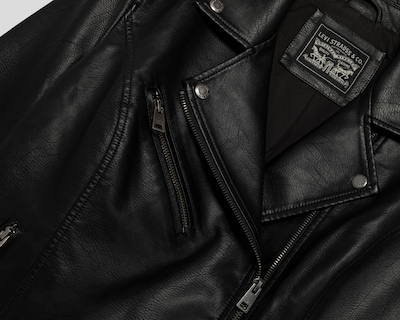 Foto 3 | Chamarra Negra Levi's para Mujer