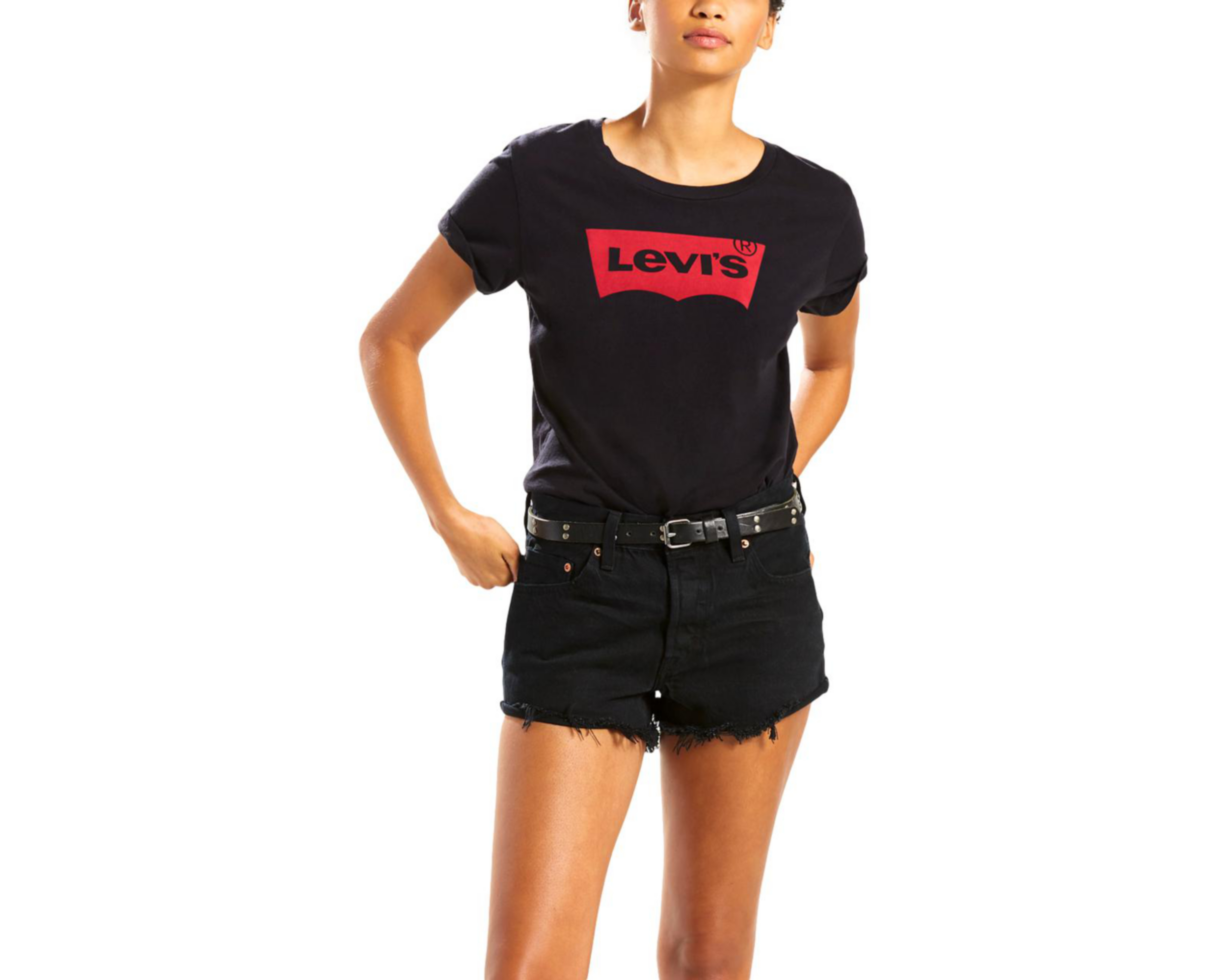 Foto 3 pulgar | Playera Levi's Manga Corta para Mujer