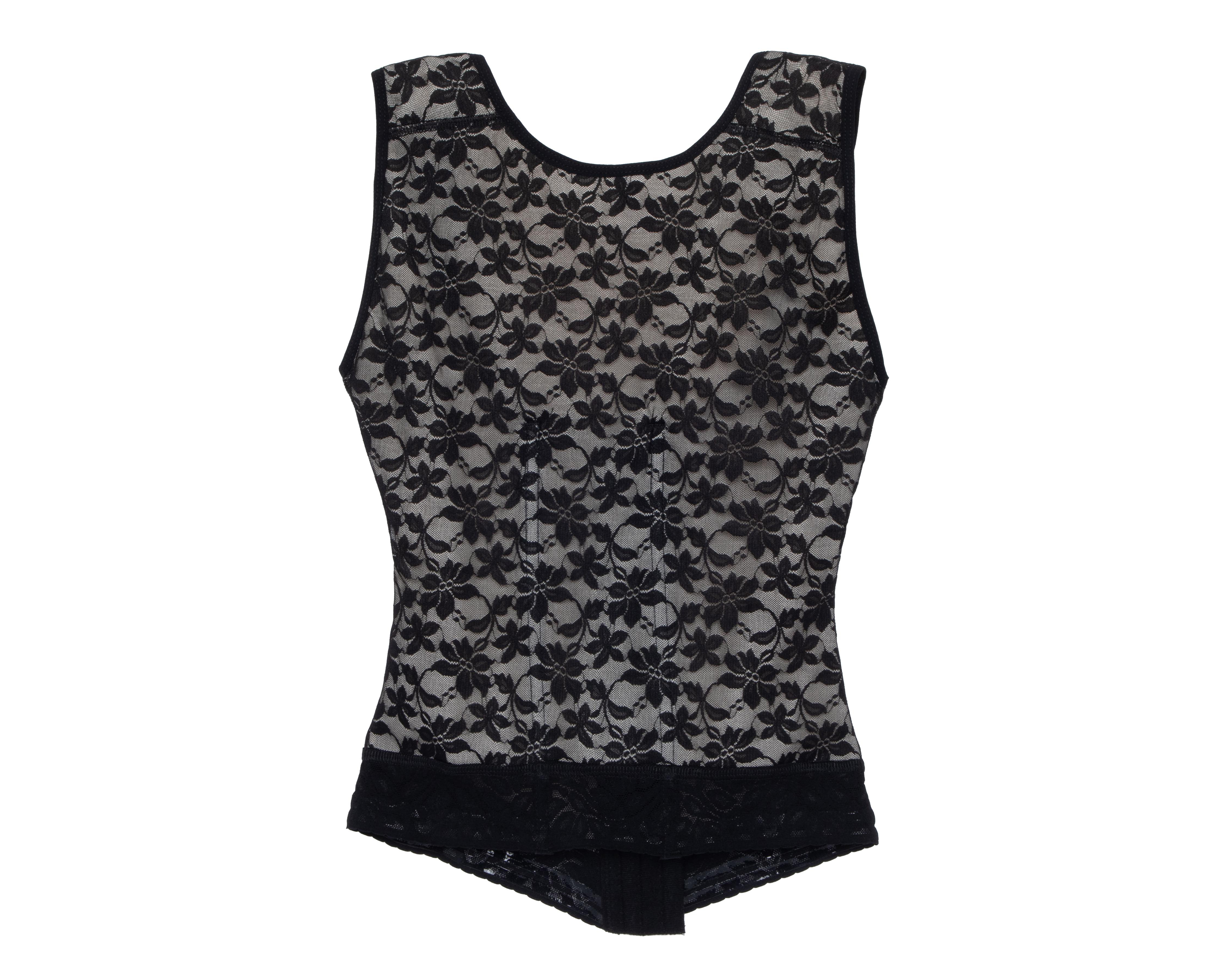 Foto 2 | Camiseta Control con Encaje Beauty Secret Mediana Compresión para Mujer