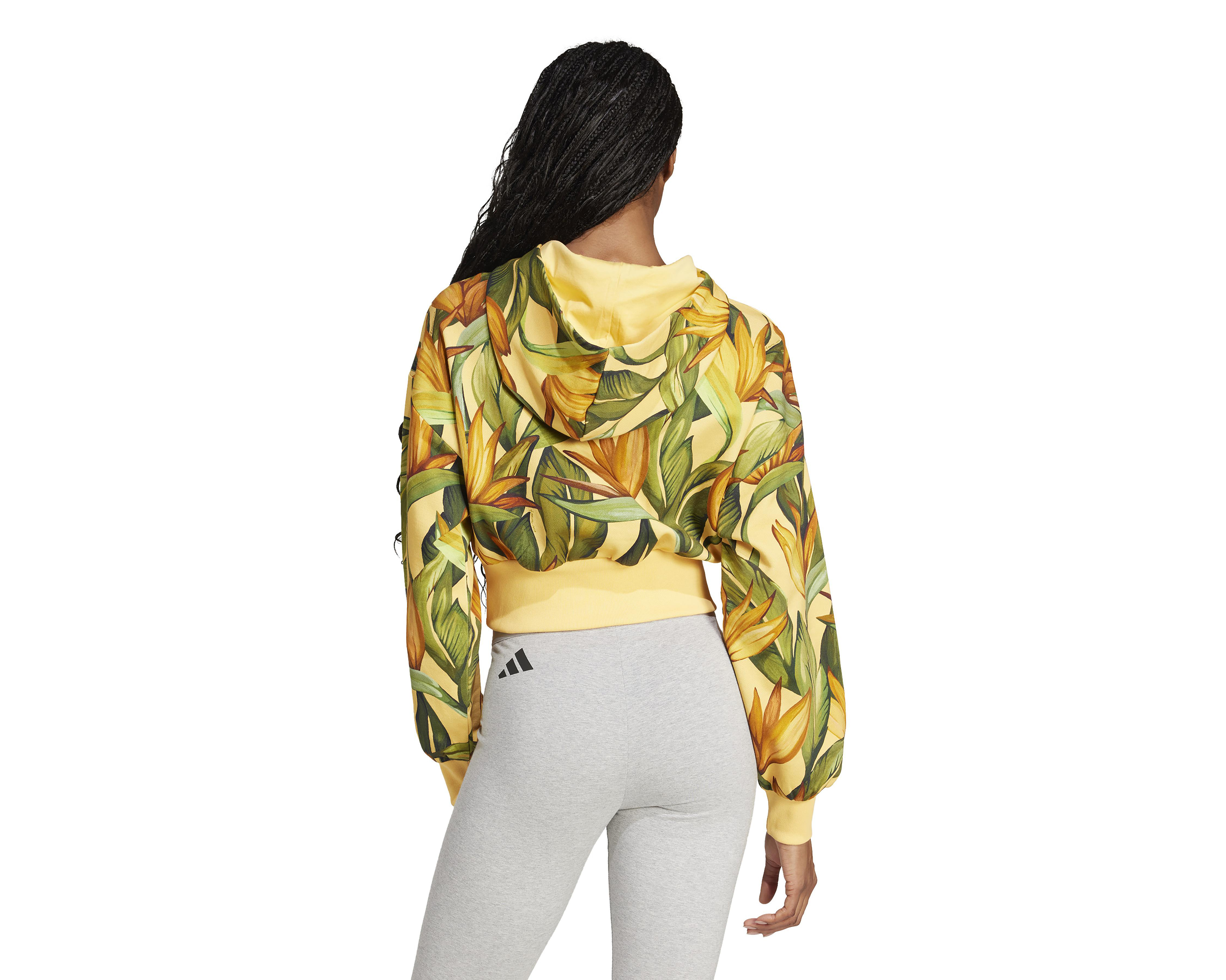 Foto 3 pulgar | Sudadera Amarilla Adidas para Mujer