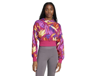 Foto 1 | Sudadera con Capucha Adidas Farm Rio para Mujer