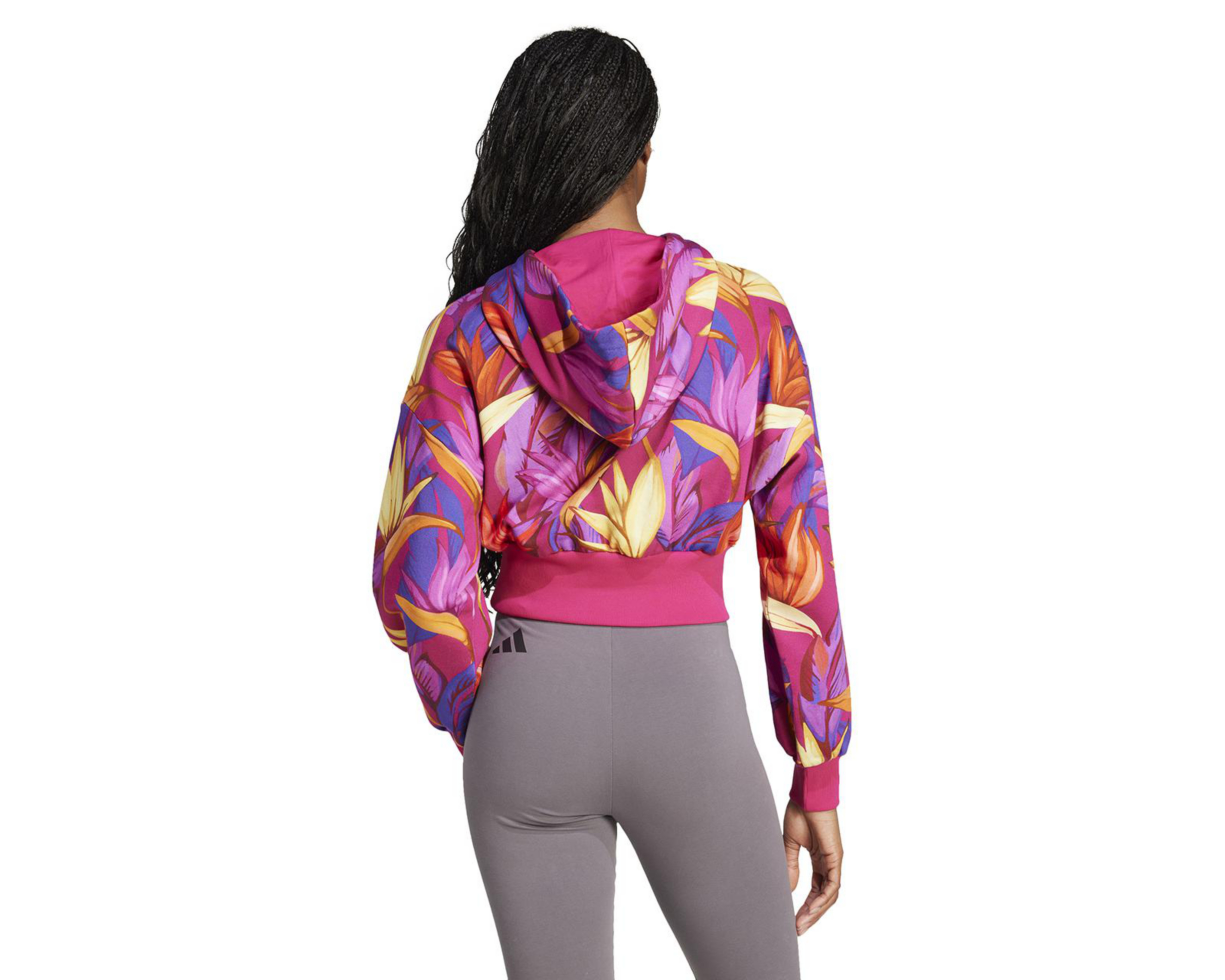 Foto 3 pulgar | Sudadera con Capucha Adidas Farm Rio para Mujer