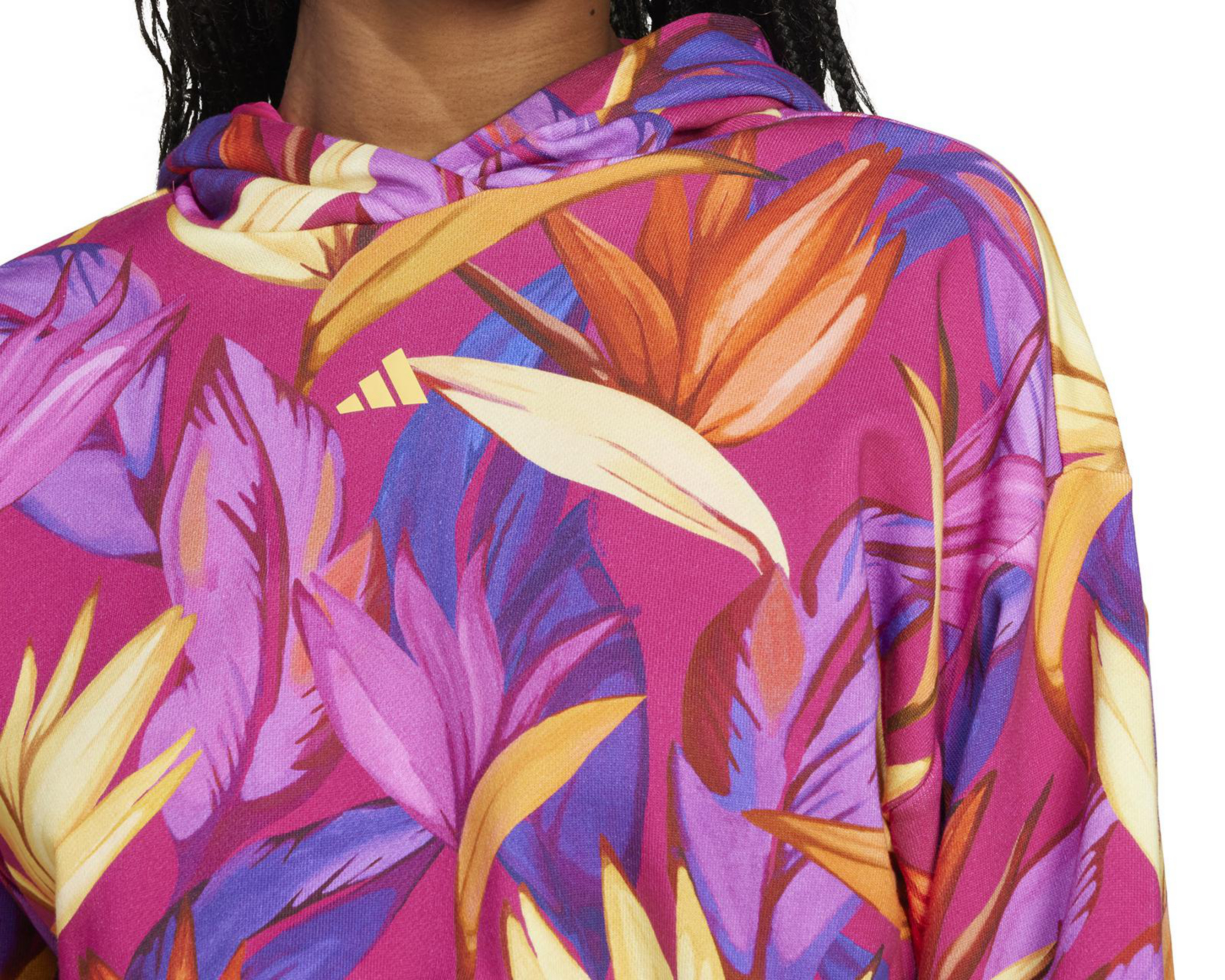Foto 5 pulgar | Sudadera con Capucha Adidas Farm Rio para Mujer
