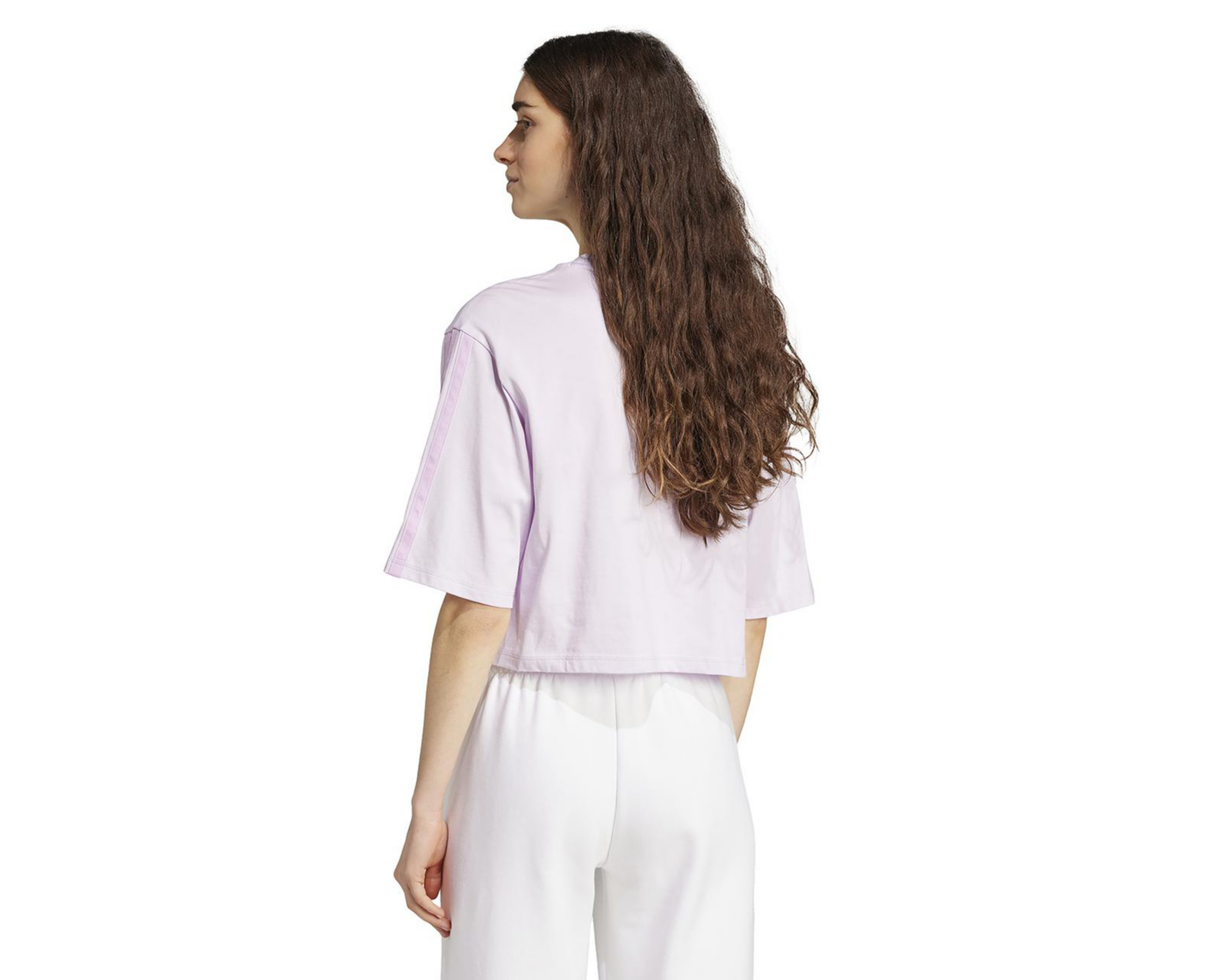 Foto 3 pulgar | Playera Deportiva Adidas Essentials 3-Stripes Cotton Loose para Mujer