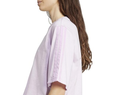 Foto 4 | Playera Deportiva Adidas Essentials 3-Stripes Cotton Loose para Mujer