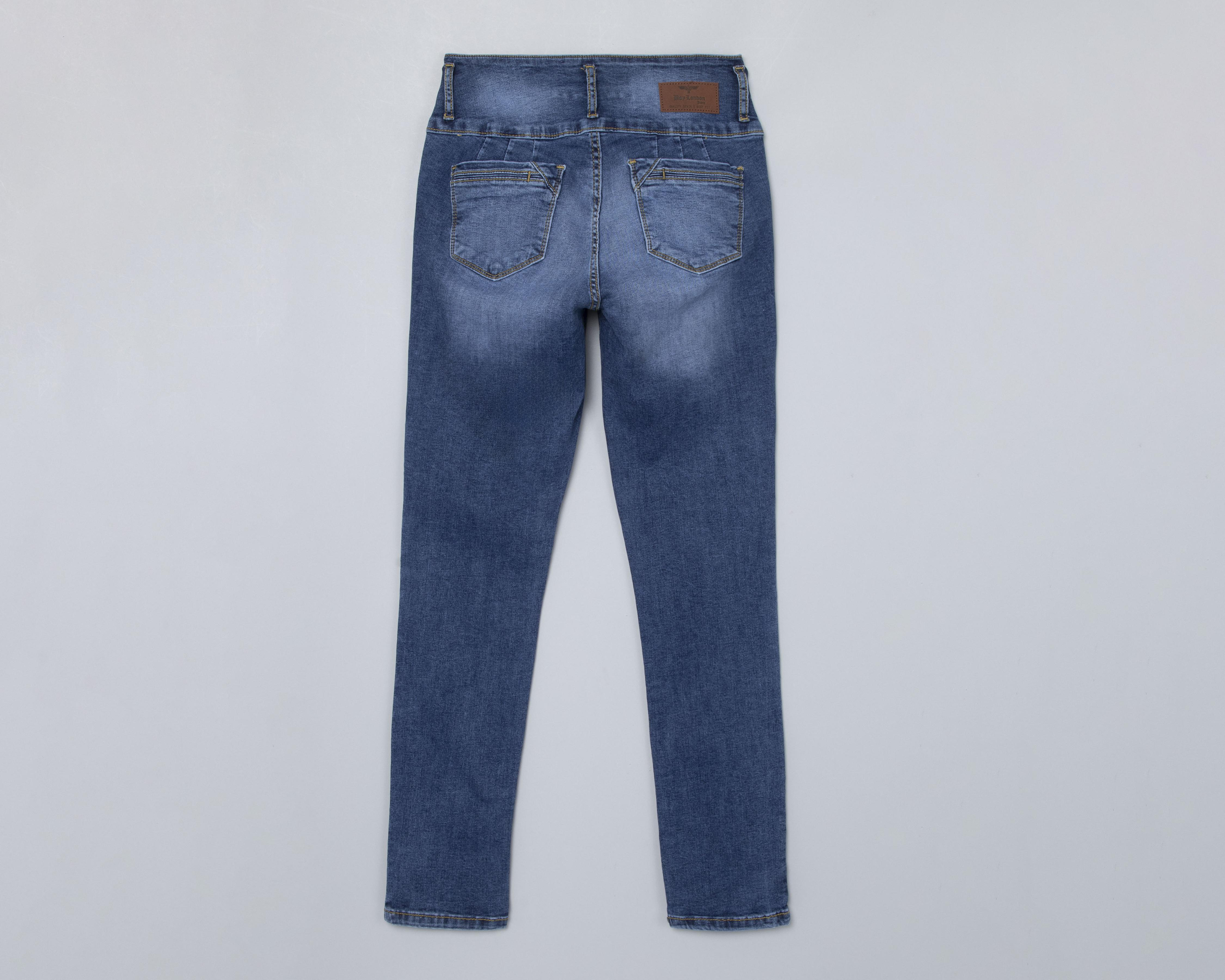 Foto 3 pulgar | Jeans Boy London Skinny Pretina Alta