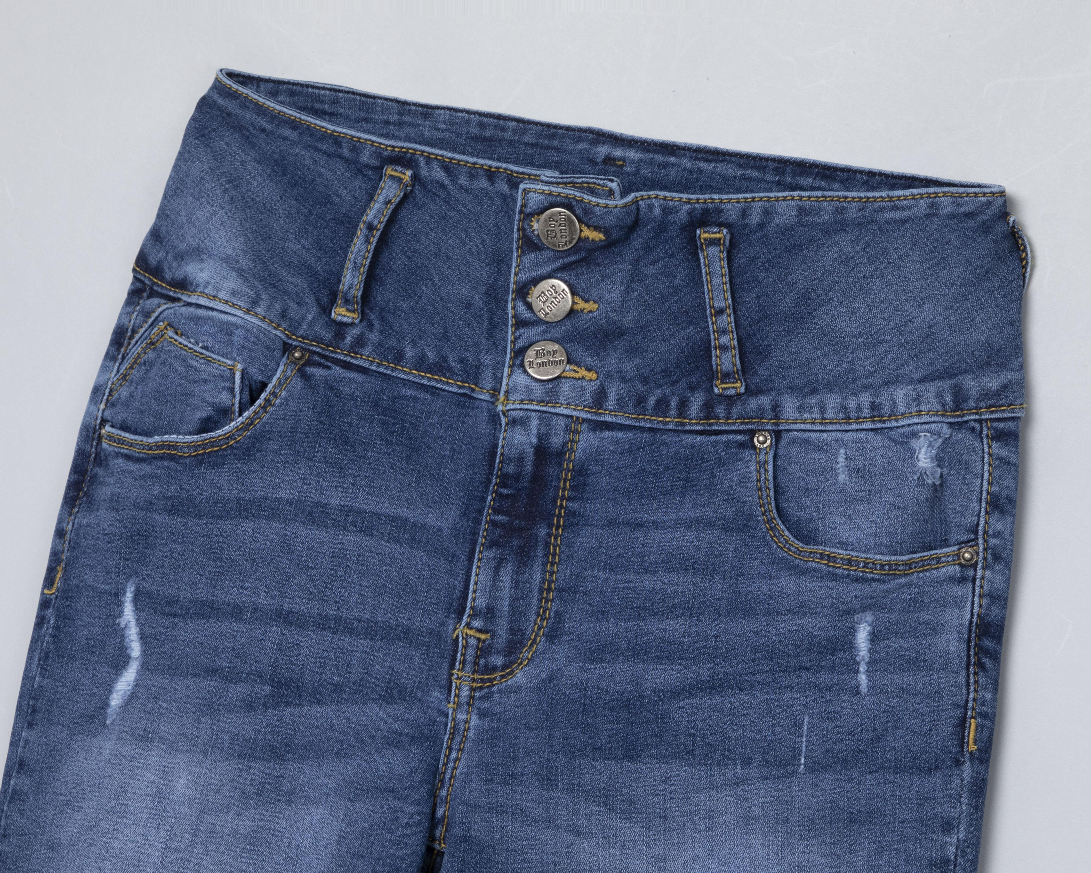 Foto 4 pulgar | Jeans Boy London Skinny Pretina Alta