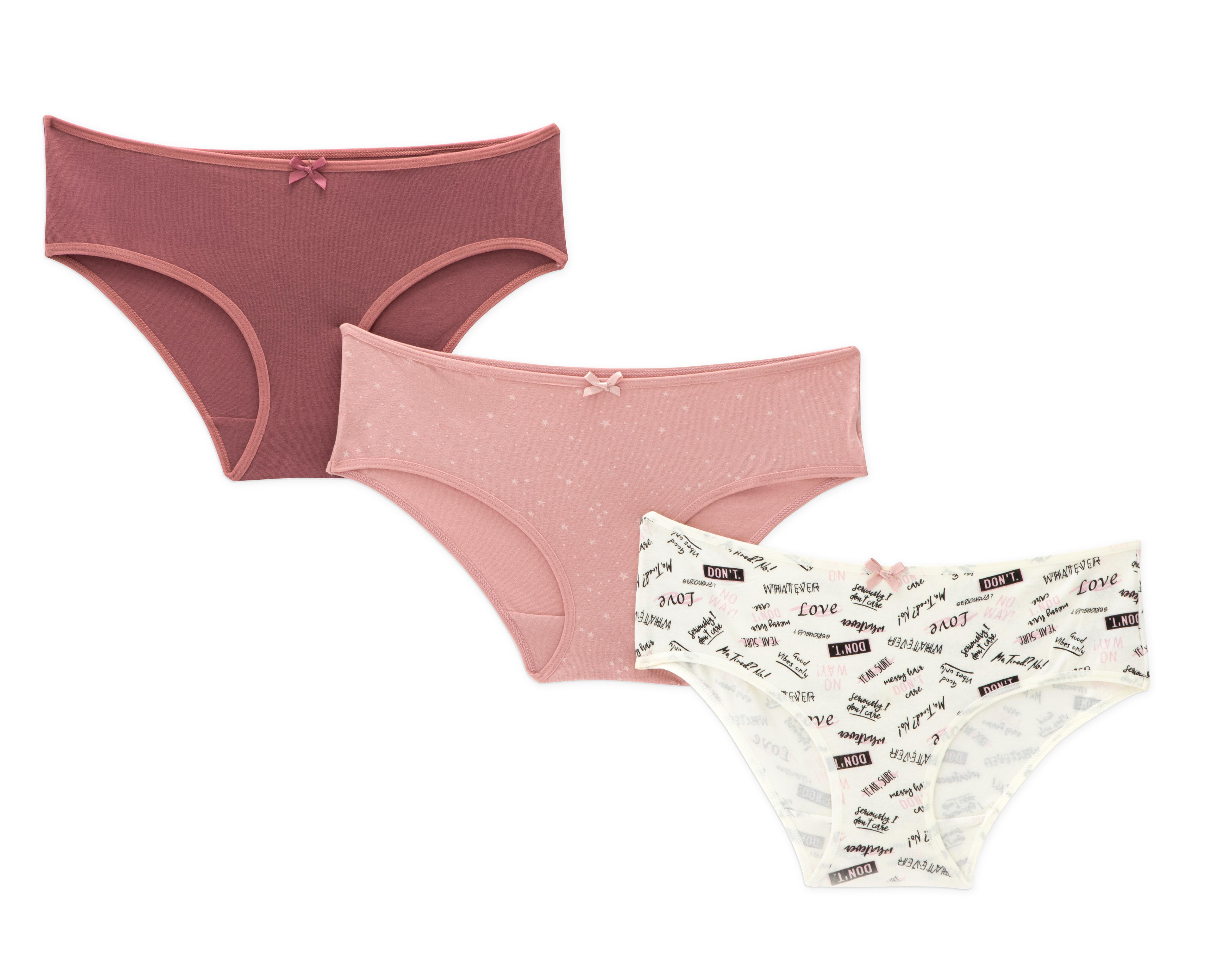 Foto 2 pulgar | Bikini Estampado Emociones para Mujer 3 Piezas