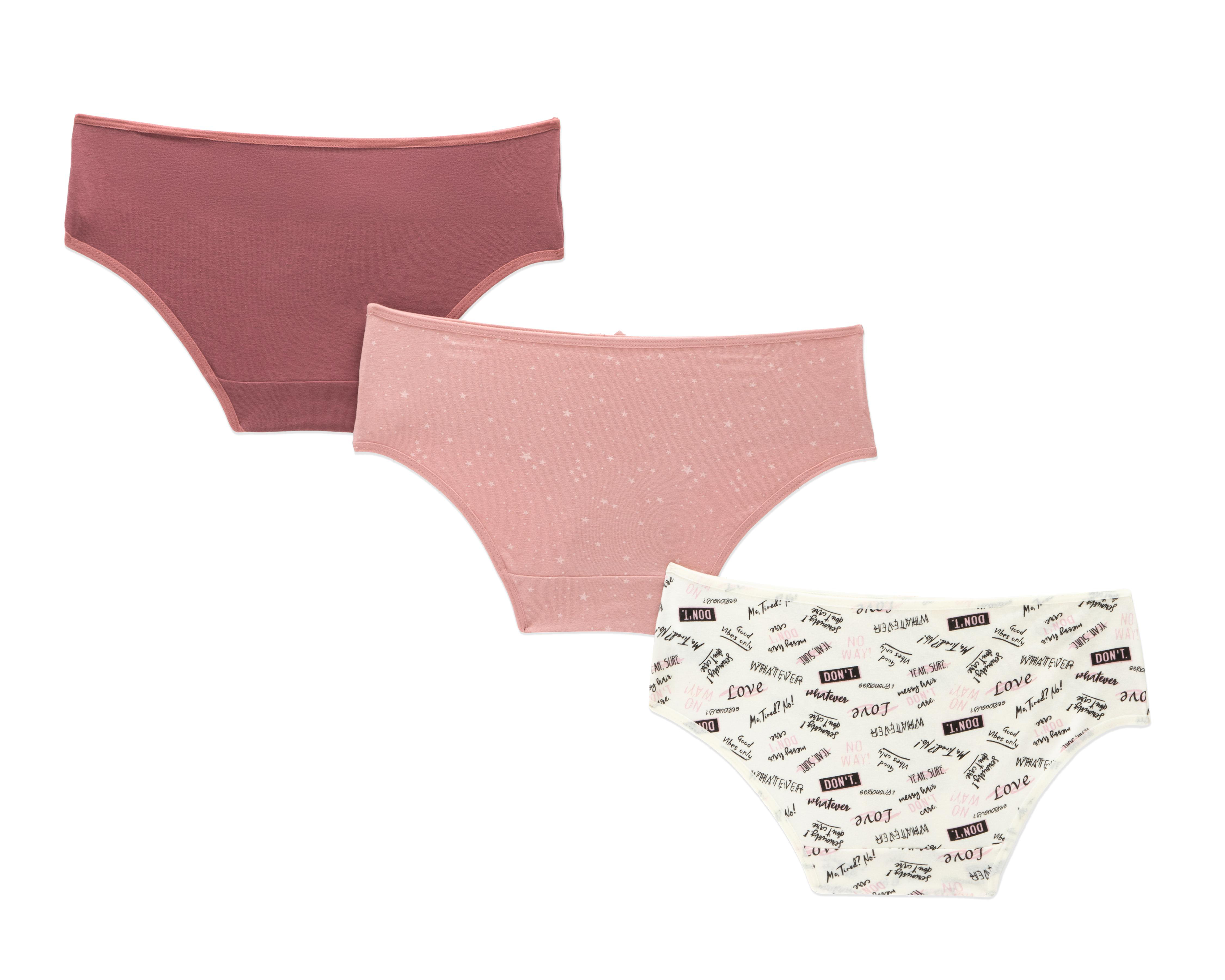 Foto 3 pulgar | Bikini Estampado Emociones para Mujer 3 Piezas