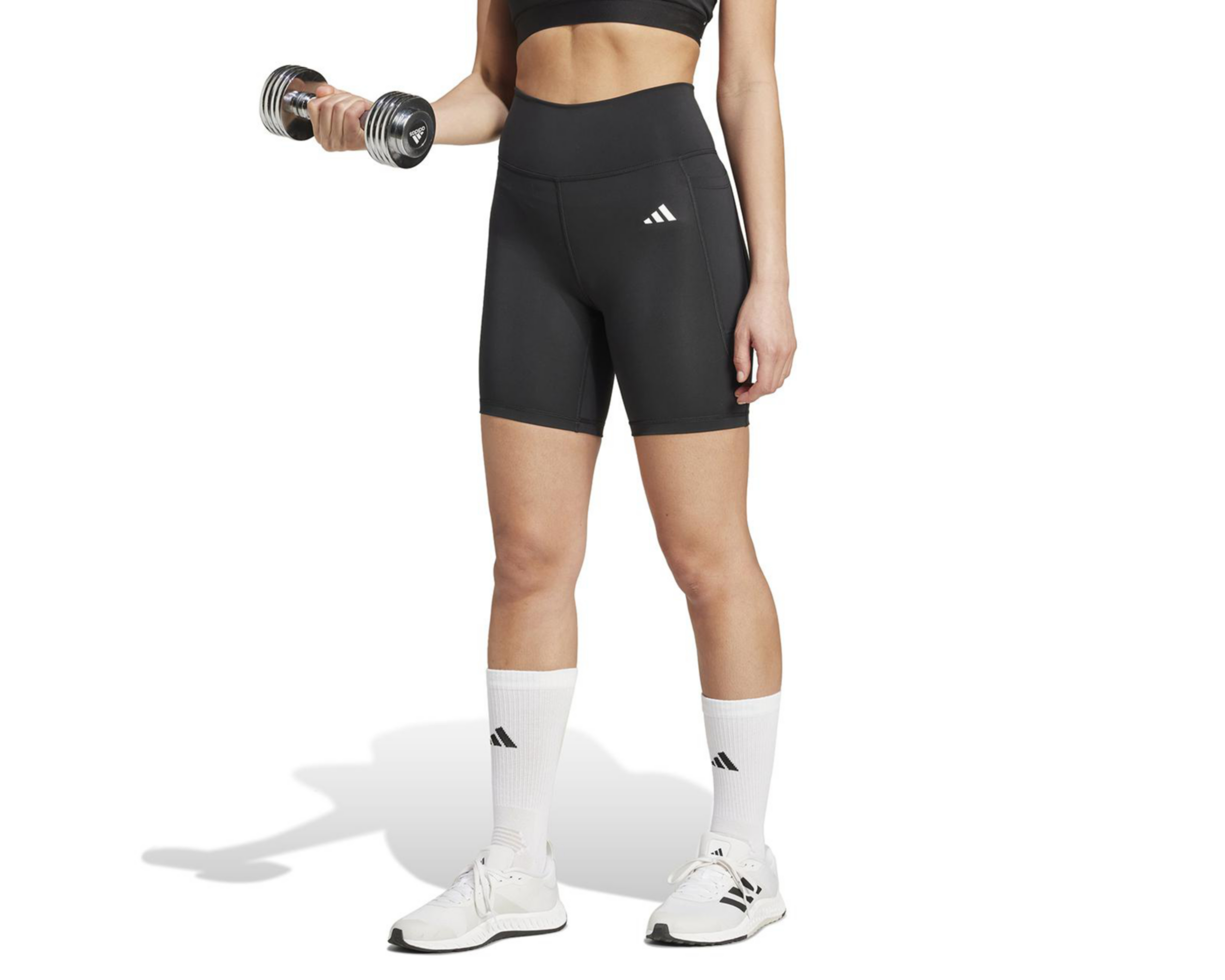 Foto 2 pulgar | Short de Entrenamiento Adidas Optime Essentials Stash Pocket 7-Inch Aeroready para Mujer