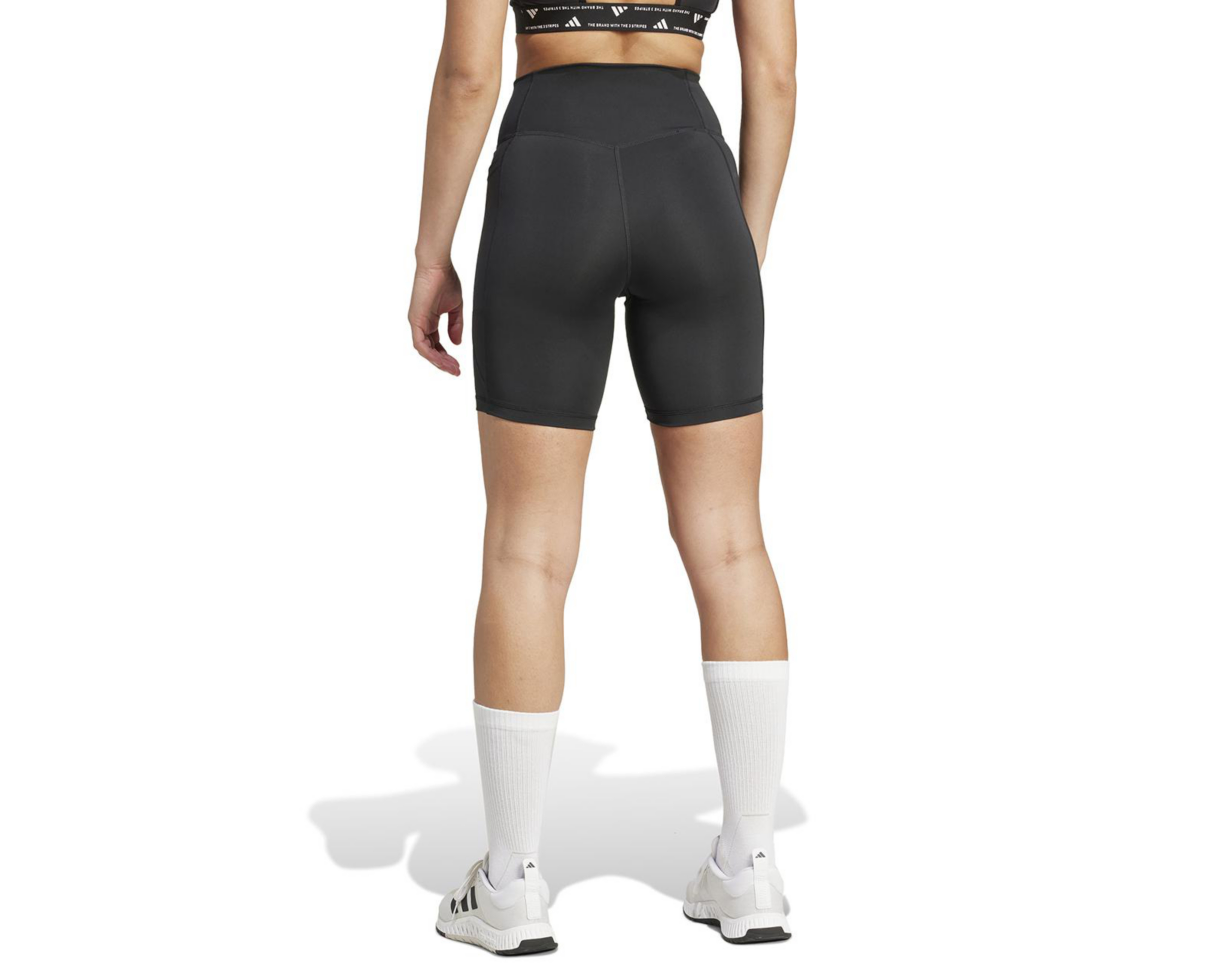 Foto 3 pulgar | Short de Entrenamiento Adidas Optime Essentials Stash Pocket 7-Inch Aeroready para Mujer