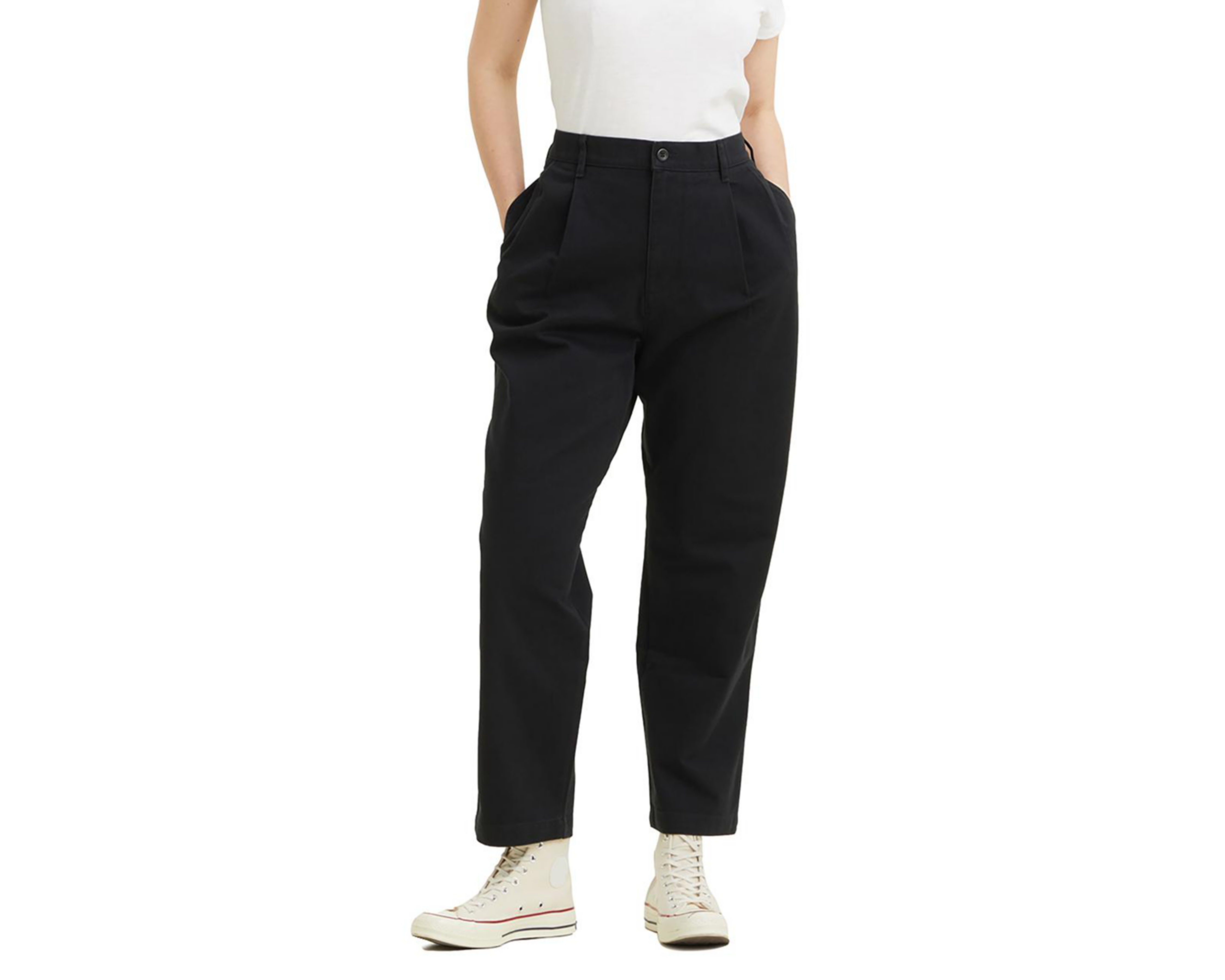 Foto 2 pulgar | Pantalón de Vestir Dockers Taper Negro para Mujer