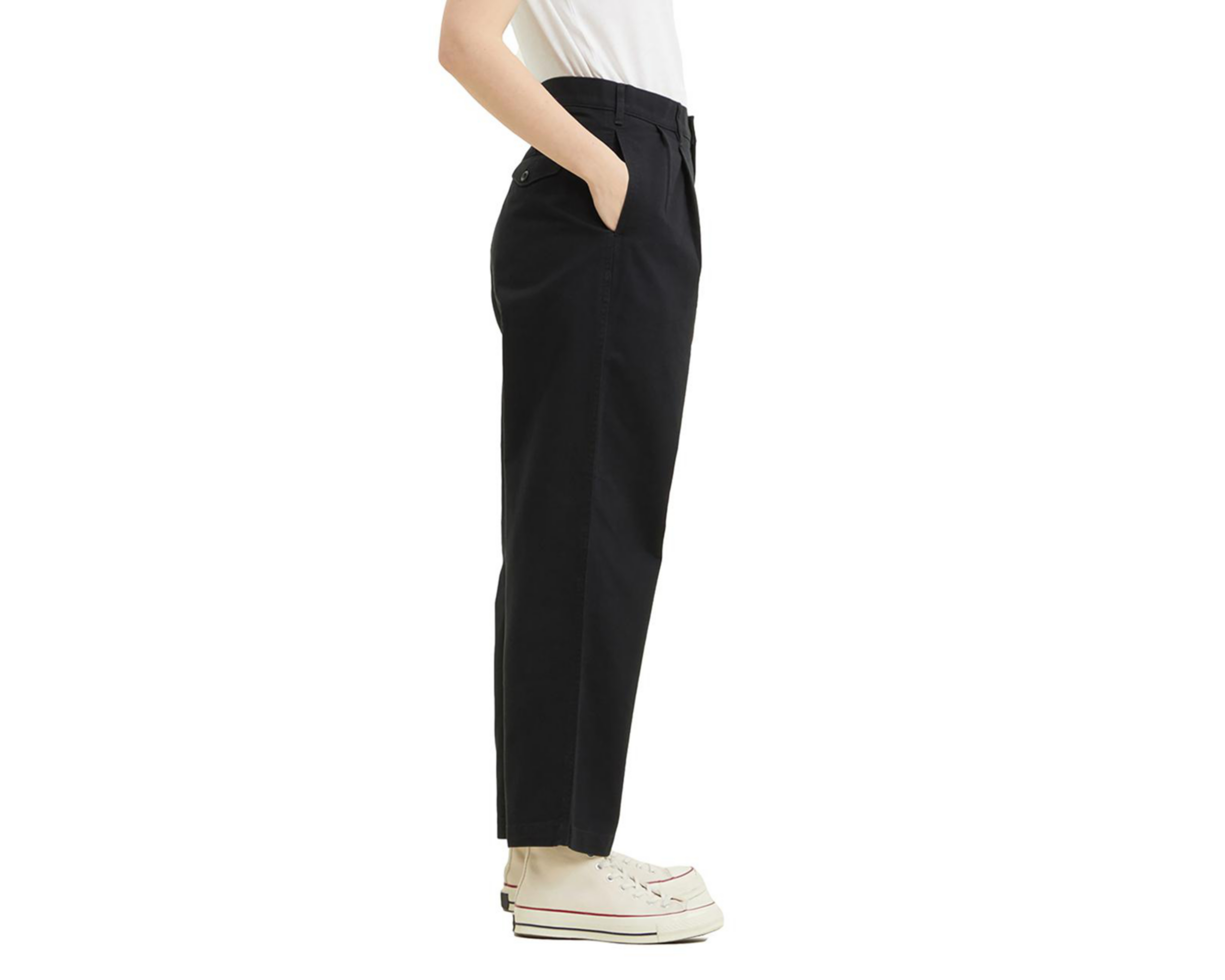 Foto 3 pulgar | Pantalón de Vestir Dockers Taper Negro para Mujer