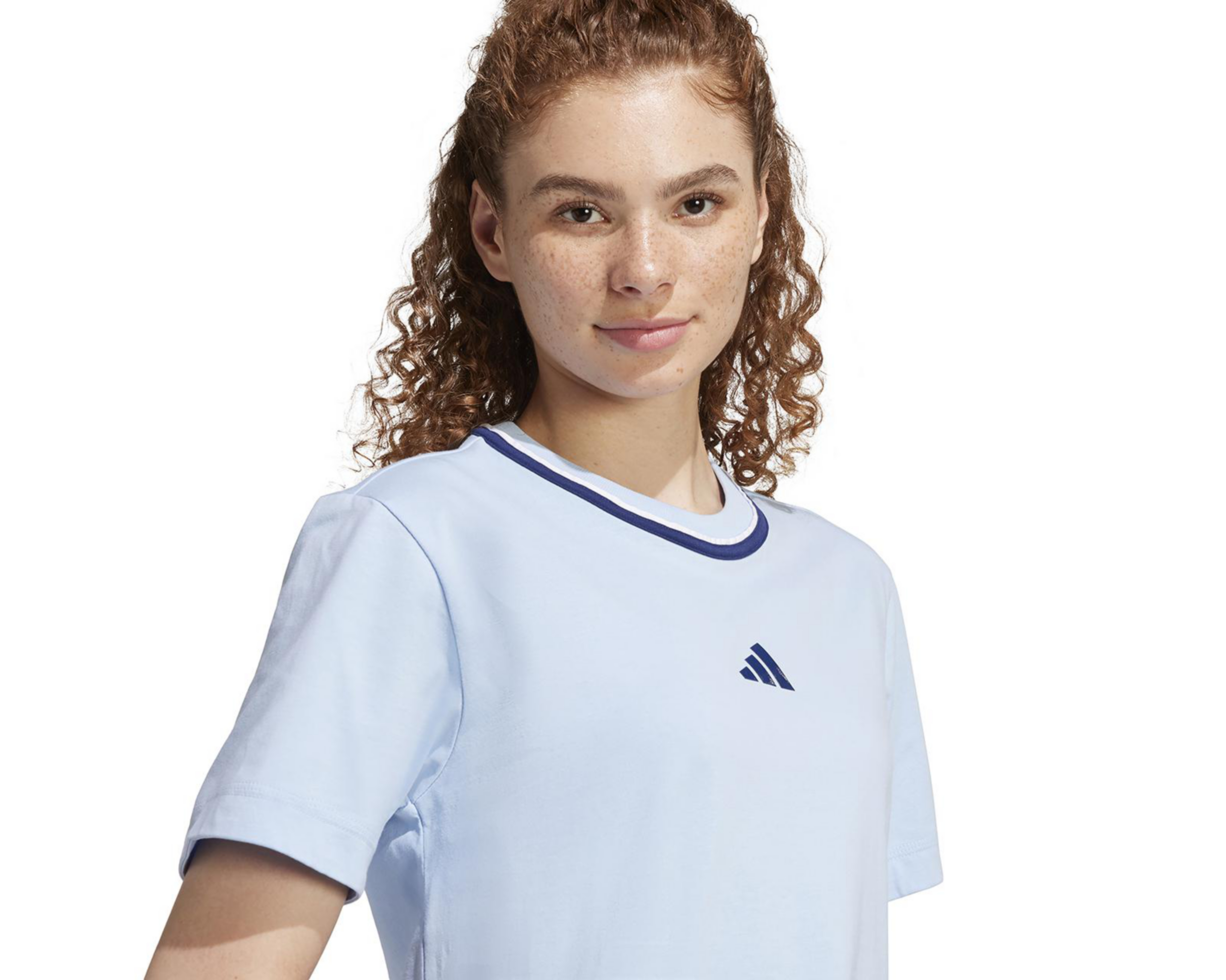 Foto 5 pulgar | Playera Deportiva Adidas Essentials Color Pop Cotton para Mujer