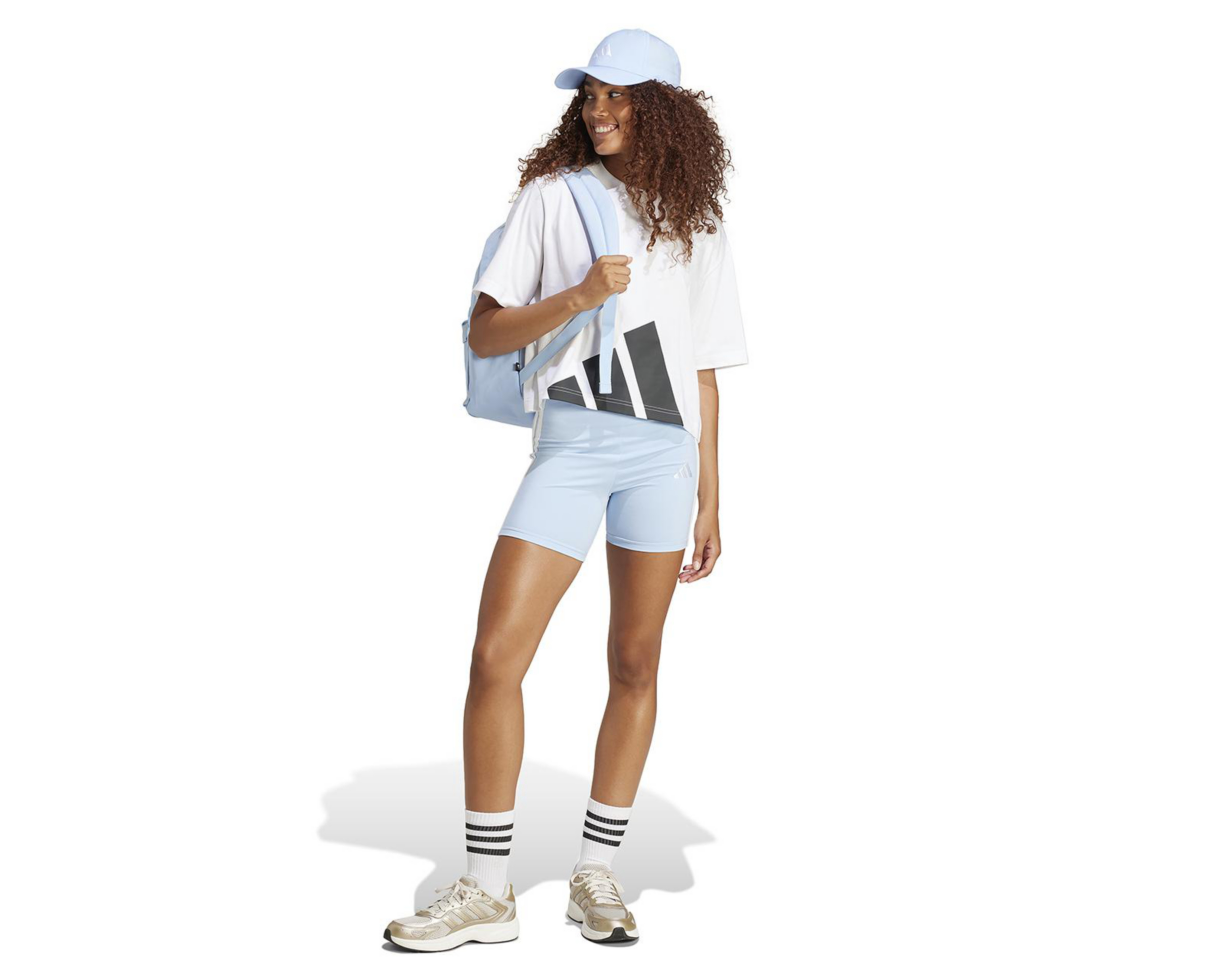 Foto 8 pulgar | Playera Deportiva Adidas Essentials Big Logo Boyfriend para Mujer