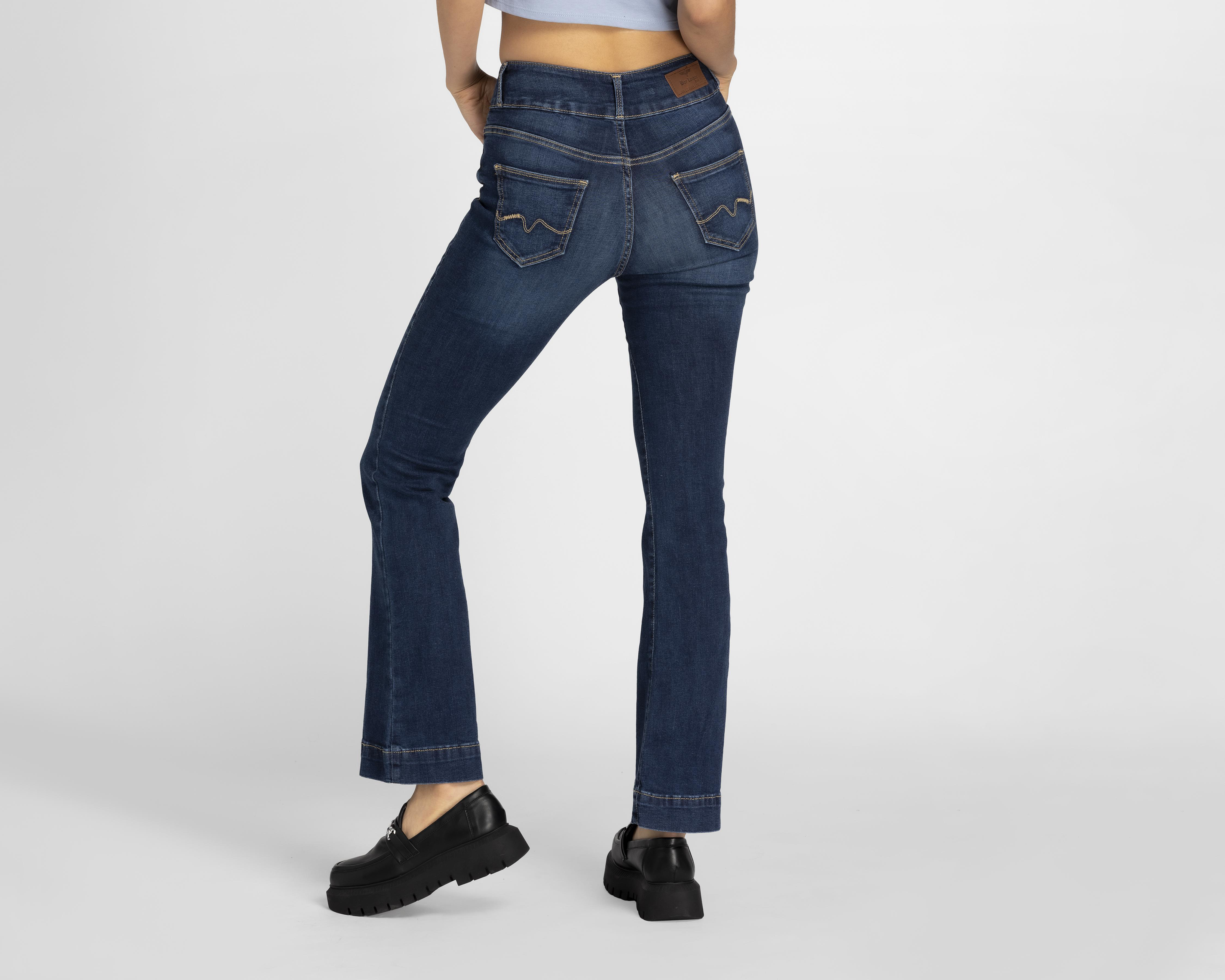Foto 4 pulgar | Jeans Flare Boy London para Mujer