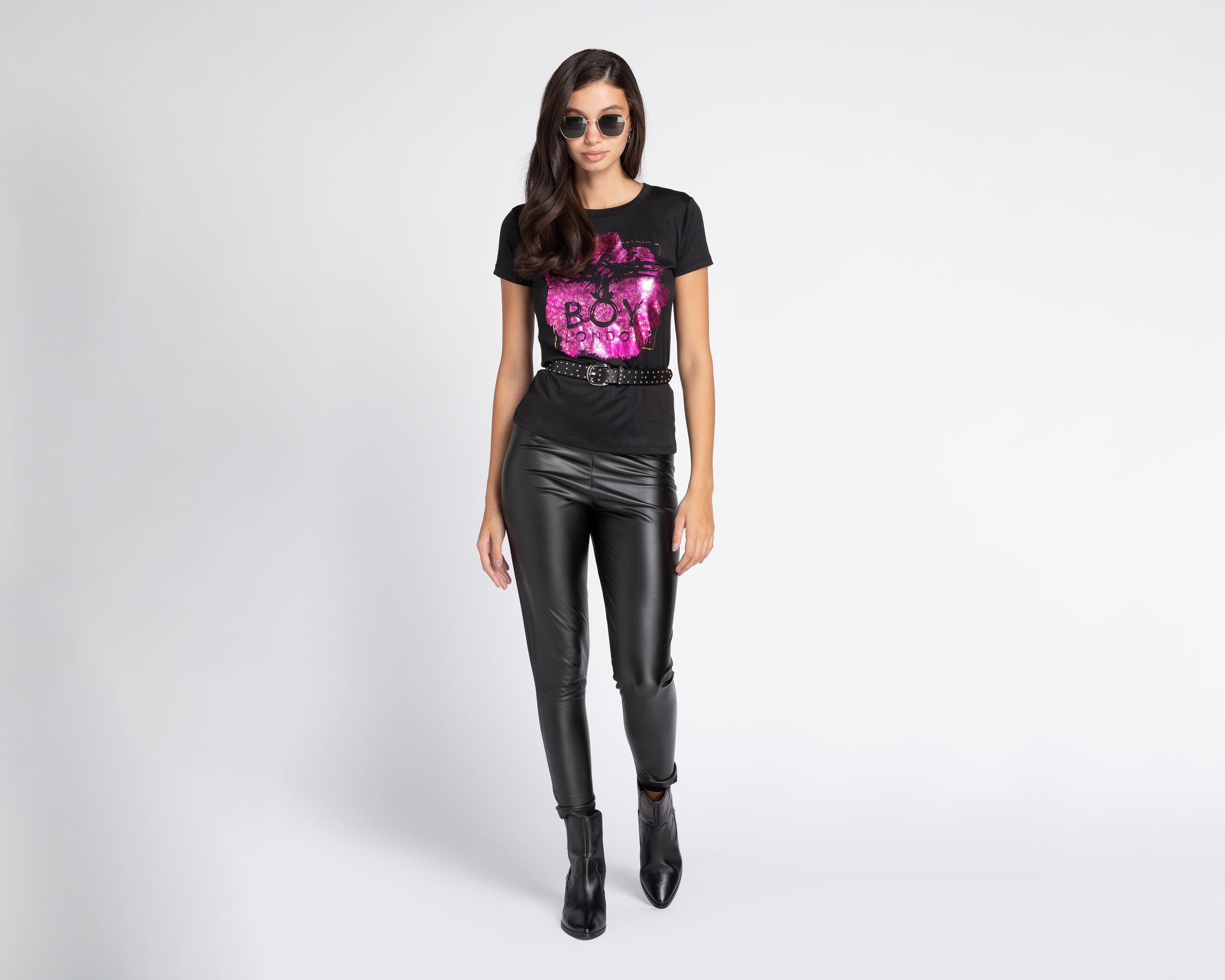 Foto 2 pulgar | Leggings Boy London de Vinipiel