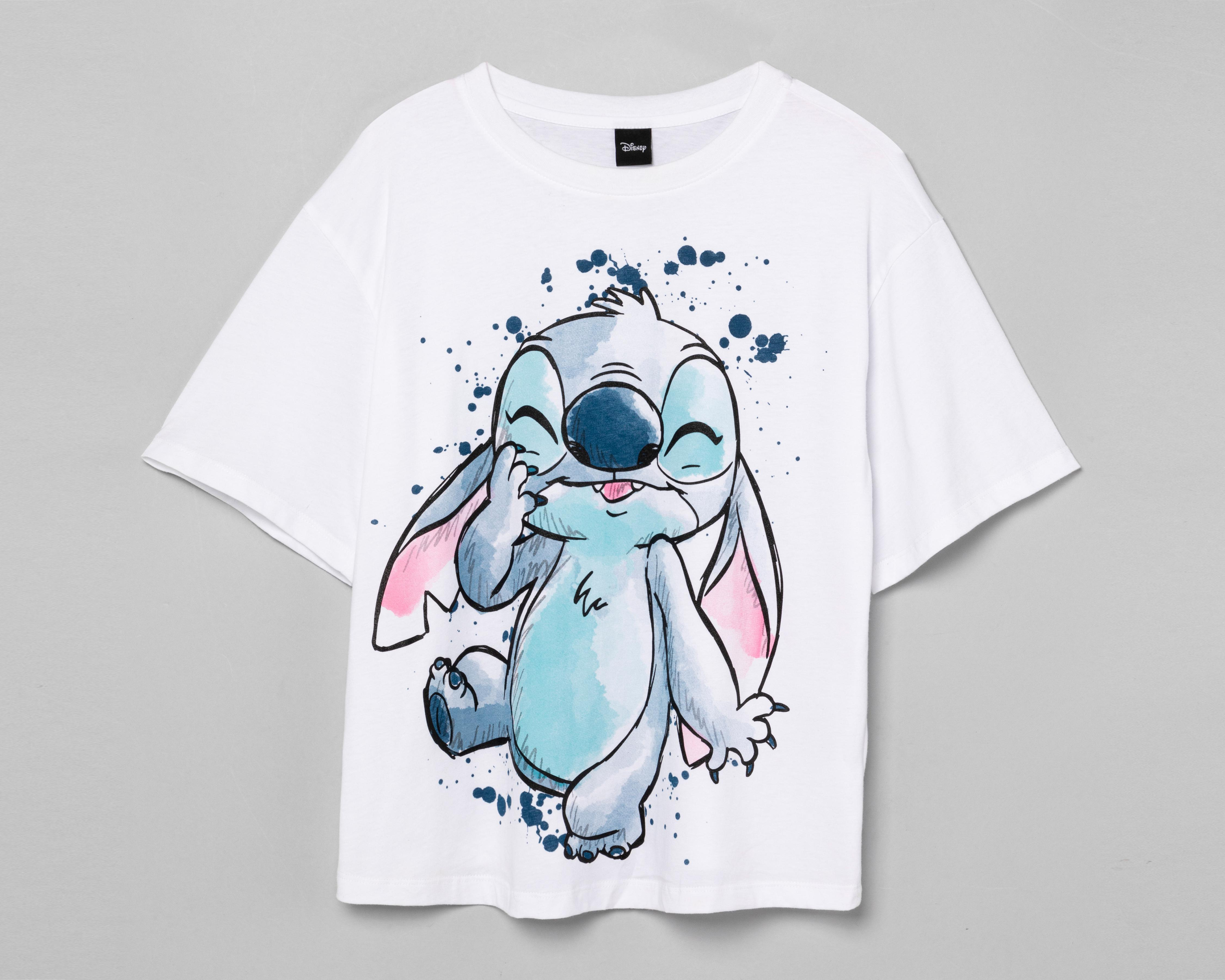 Foto 5 pulgar | Playera de Maternidad Disney Lilo & Stitch Manga Corta