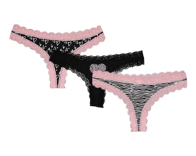 Foto 1 | Tanga con Encaje Lovest para Mujer 3 Piezas
