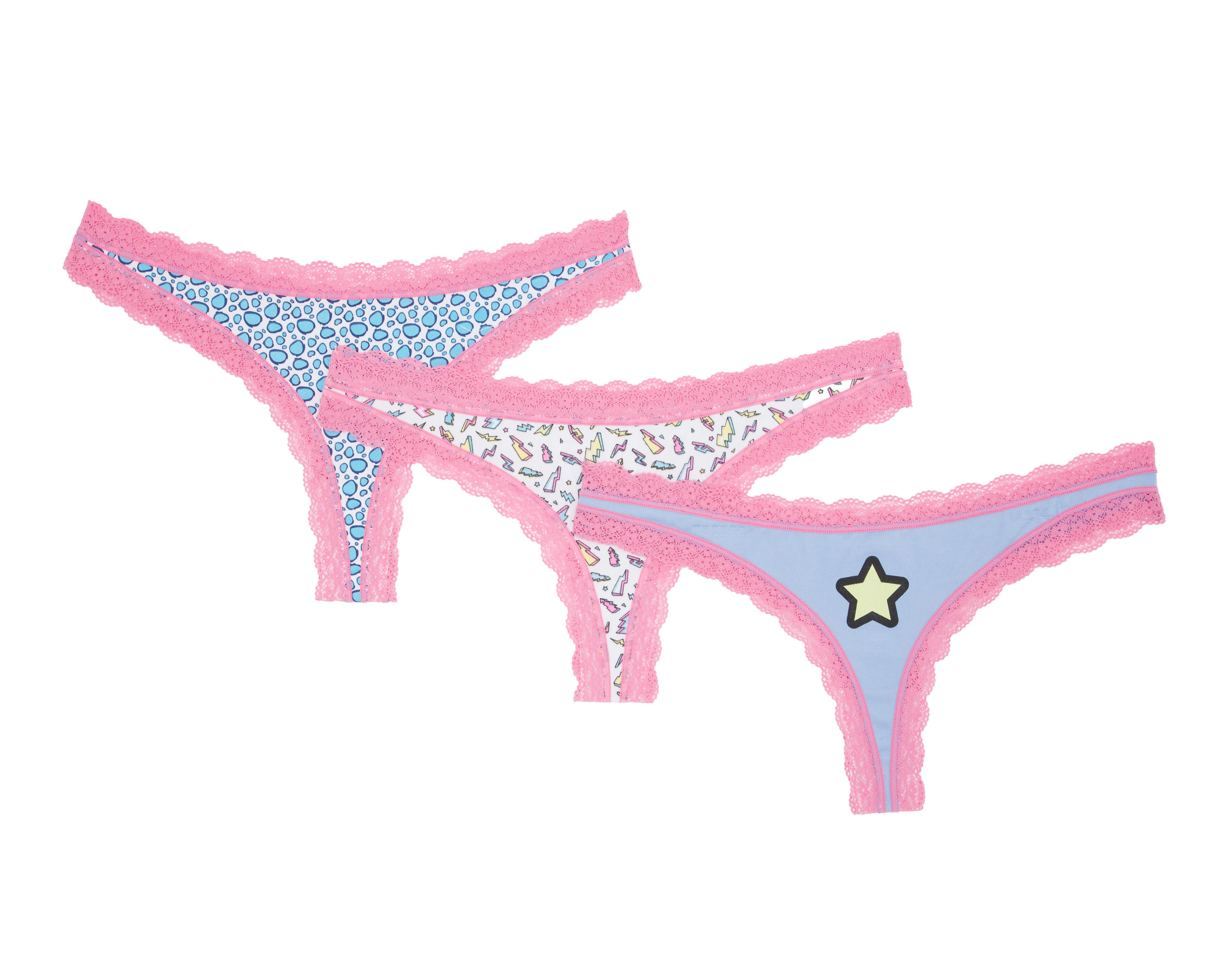 Tanga con Encaje Lovest para Mujer 3 Piezas