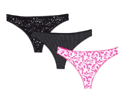Foto 1 | Tanga Estampada Lovest para Mujer 3 Piezas