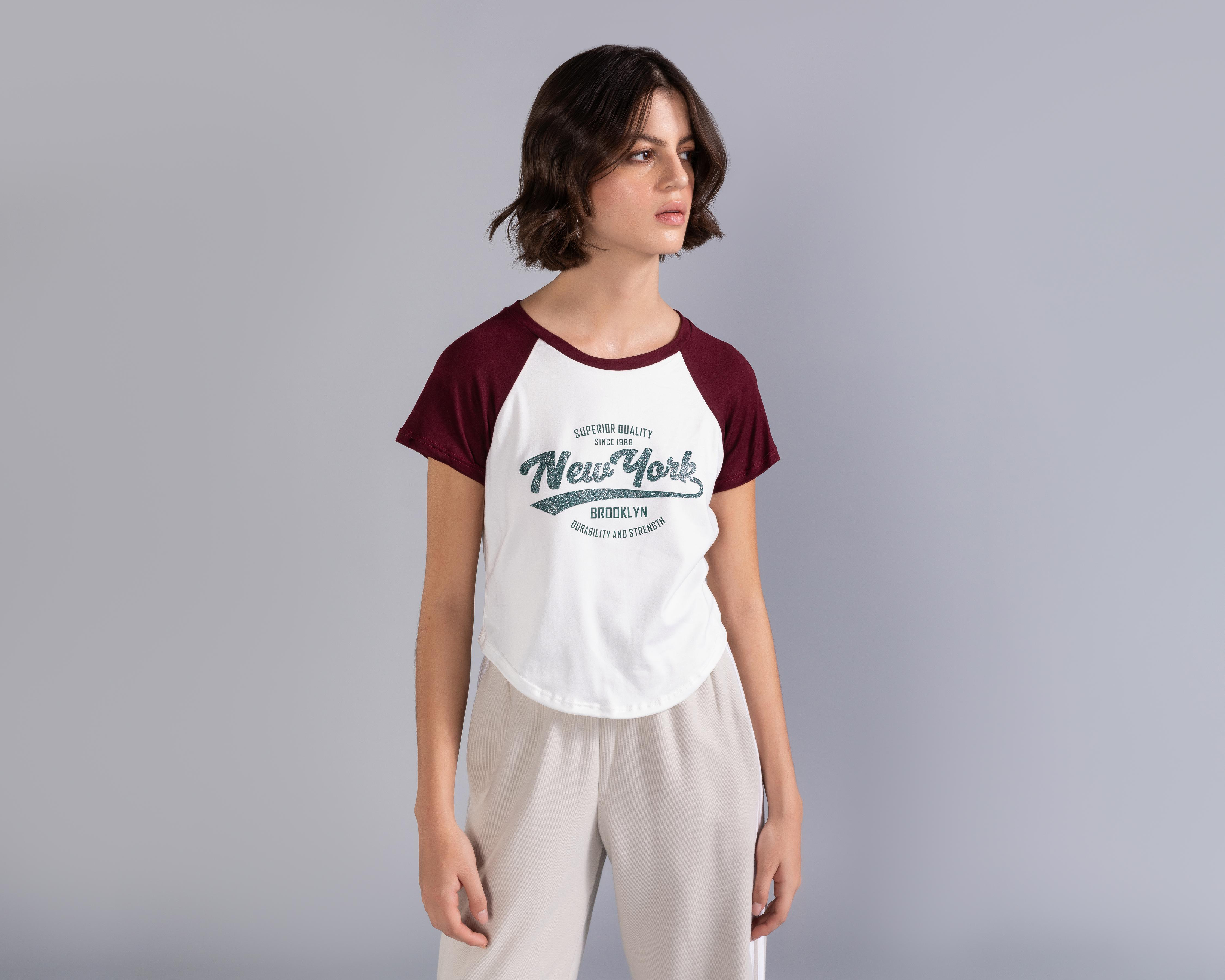 Foto 2 | Playera Strona Manga Corta para Mujer