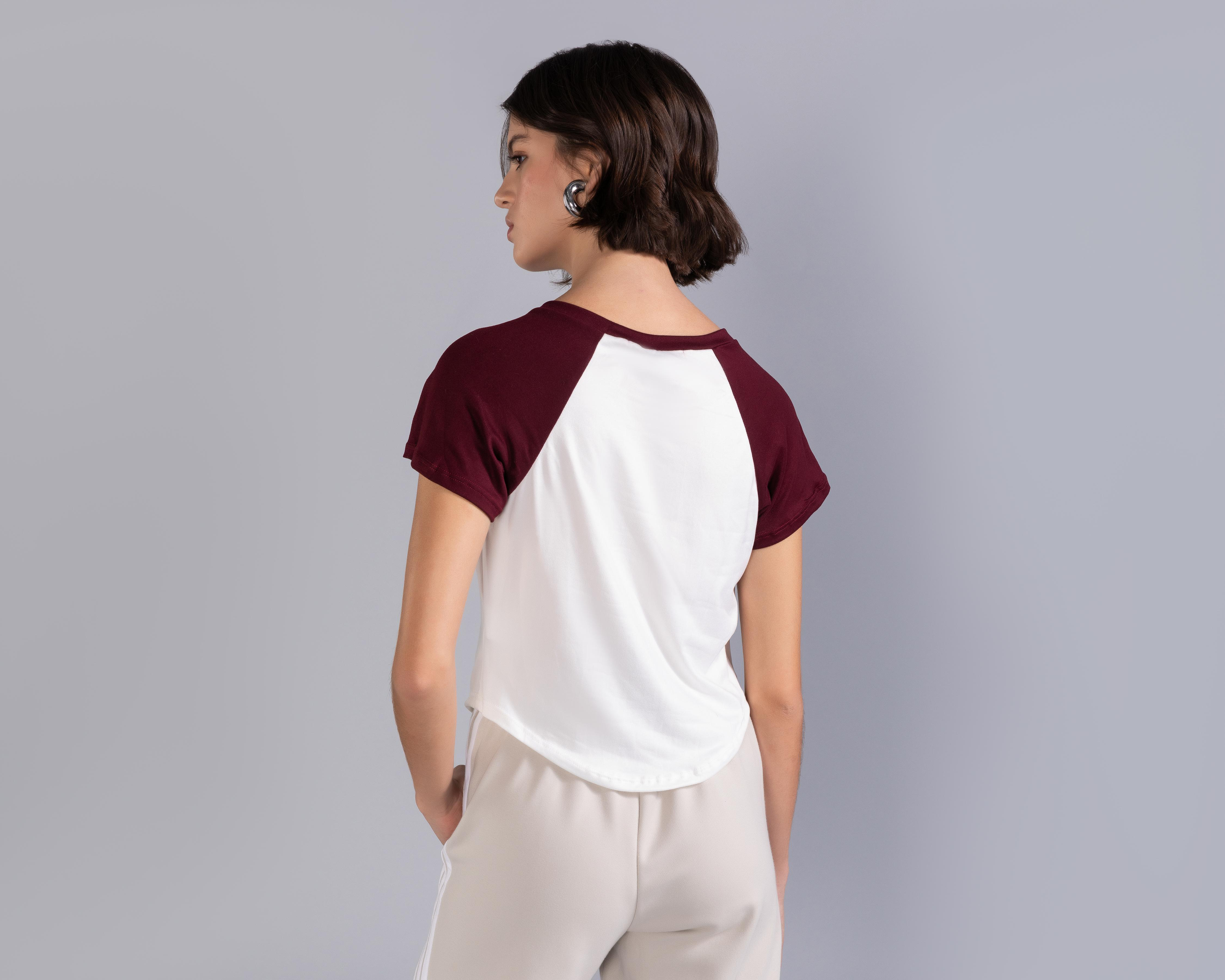 Foto 4 pulgar | Playera Strona Manga Corta para Mujer